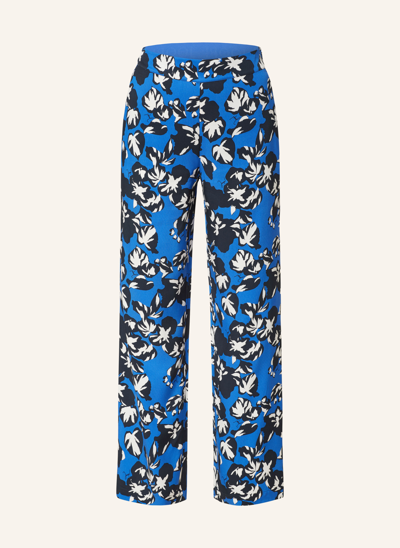 JOOP! Wide leg trousers, Color: BLUE/ WHITE/ DARK BLUE (Image 1)