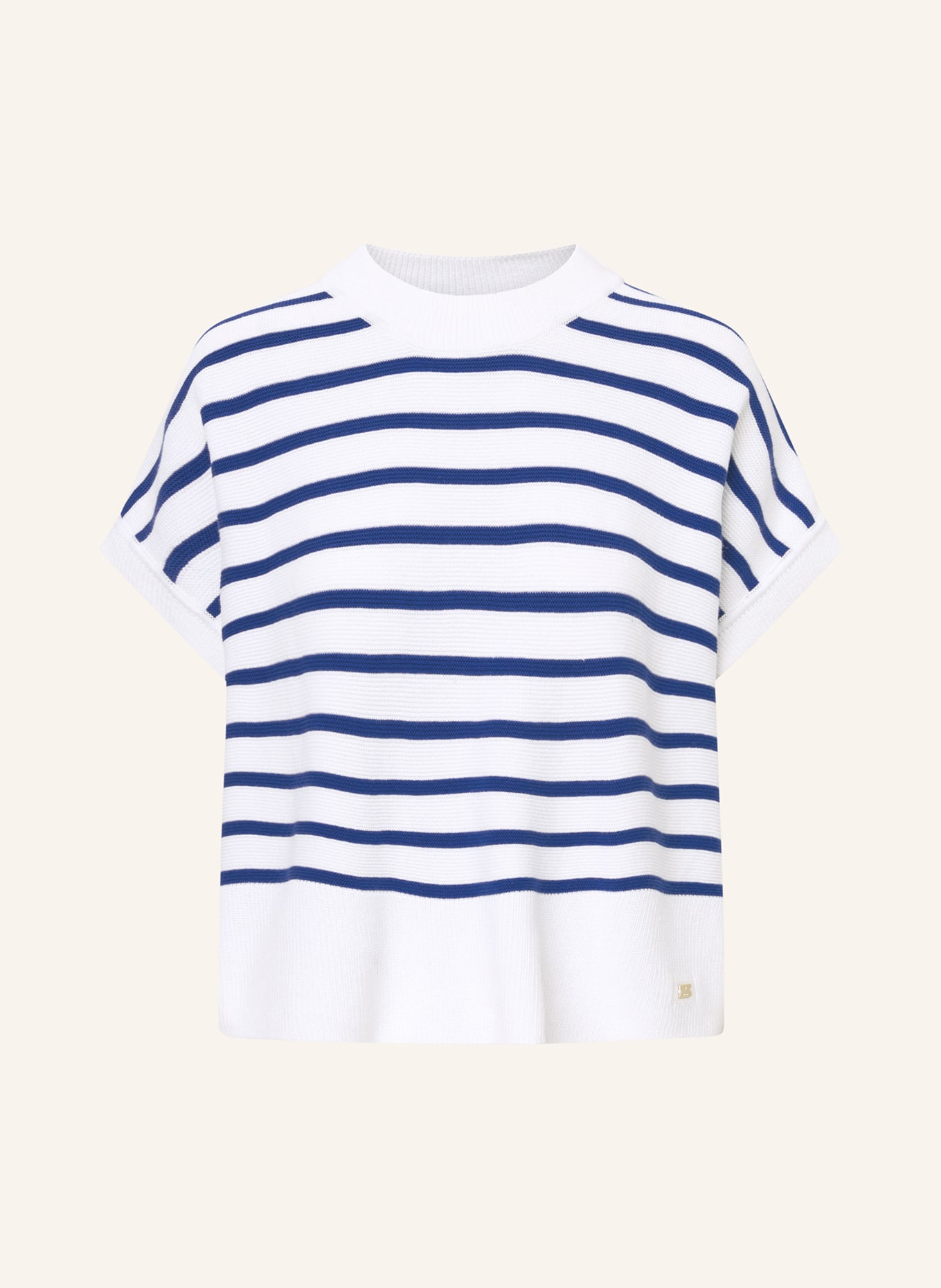 JOOP! Knit shirt, Color: WHITE/ BLUE (Image 1)