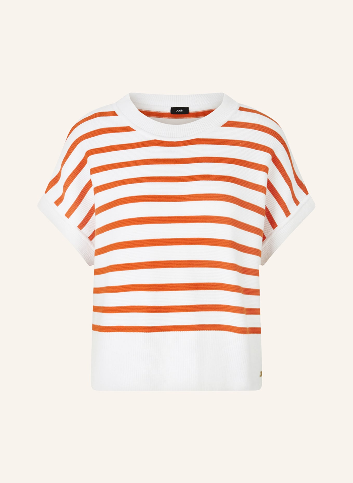 JOOP! Strickshirt, Farbe: WEISS/ DUNKELORANGE (Bild 1)