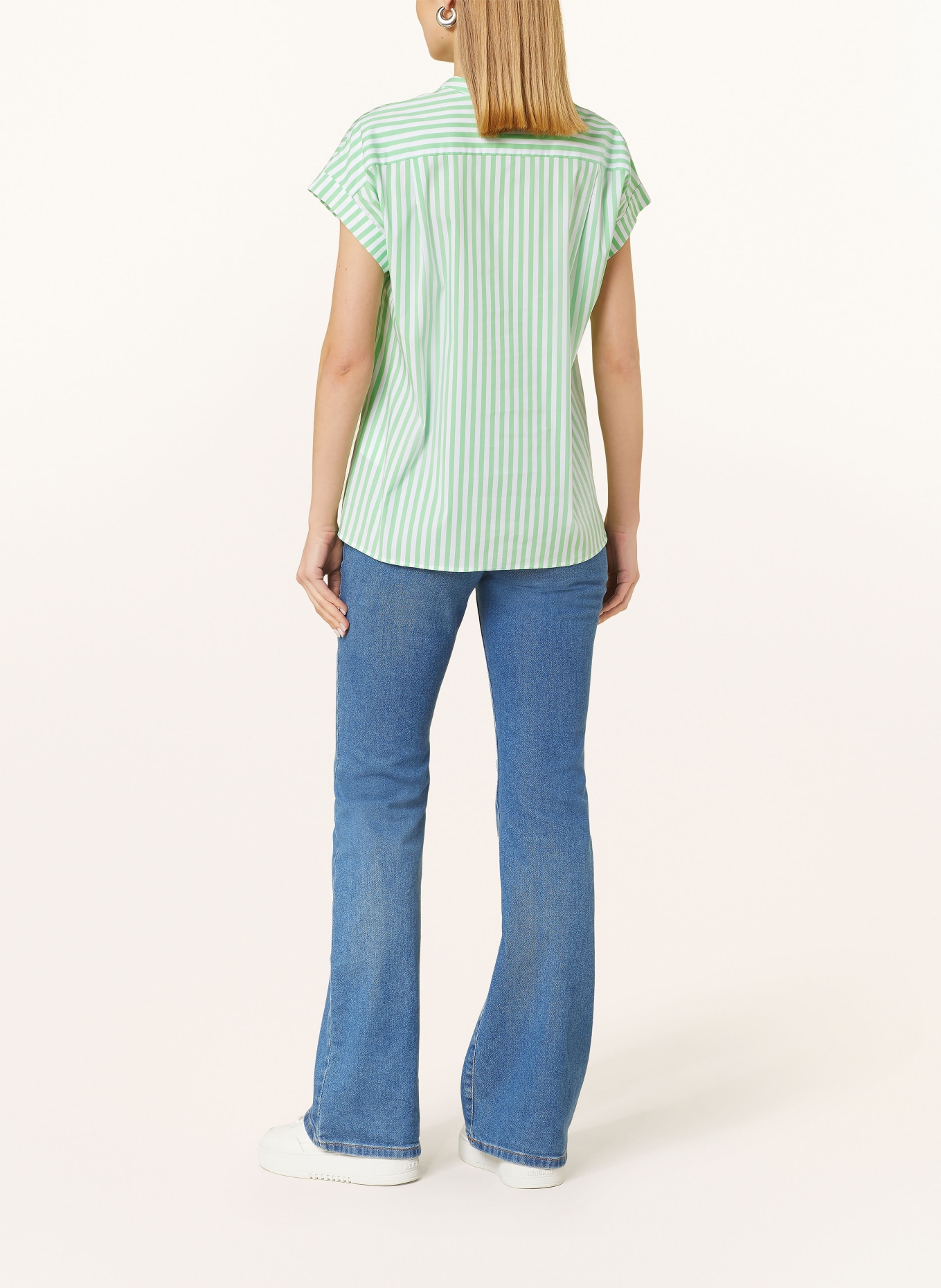JOOP! Blouse top, Color: WHITE/ GREEN (Image 3)