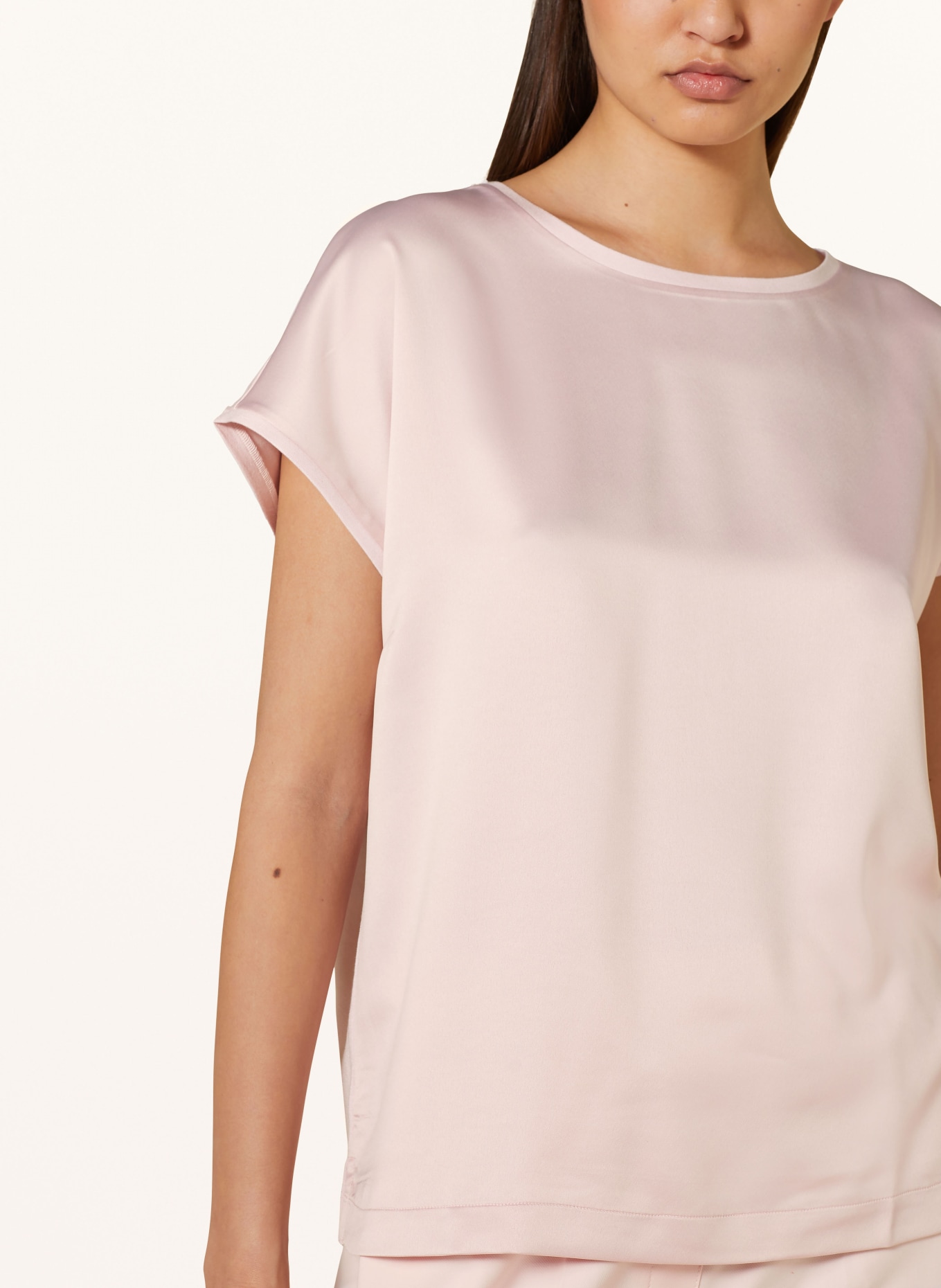 JOOP! Shirt blouse in mixed materials, Color: LIGHT PINK (Image 4)
