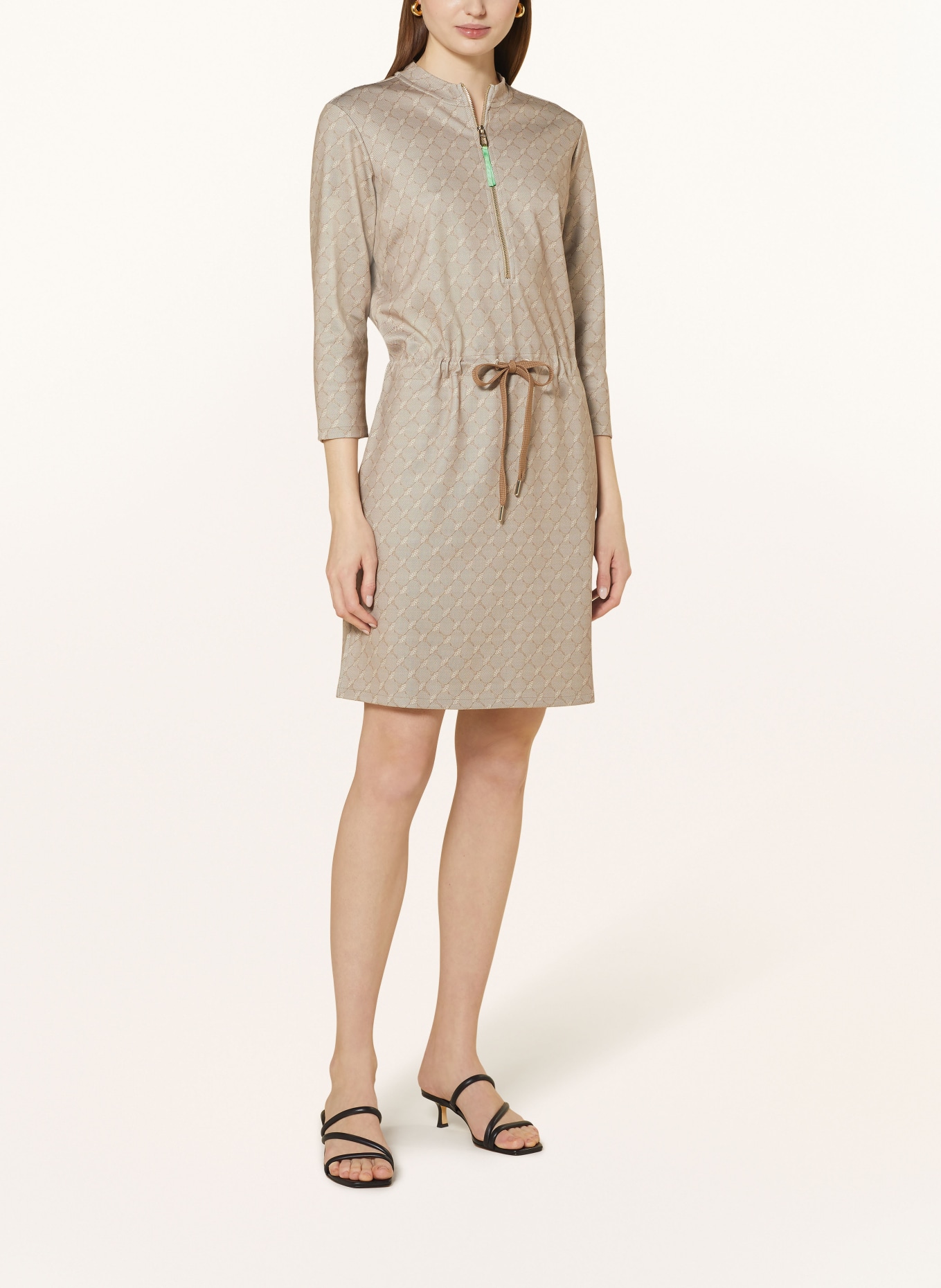 JOOP! Jersey dress with 3/4 sleeves, Color: BEIGE/ CREAM (Image 2)