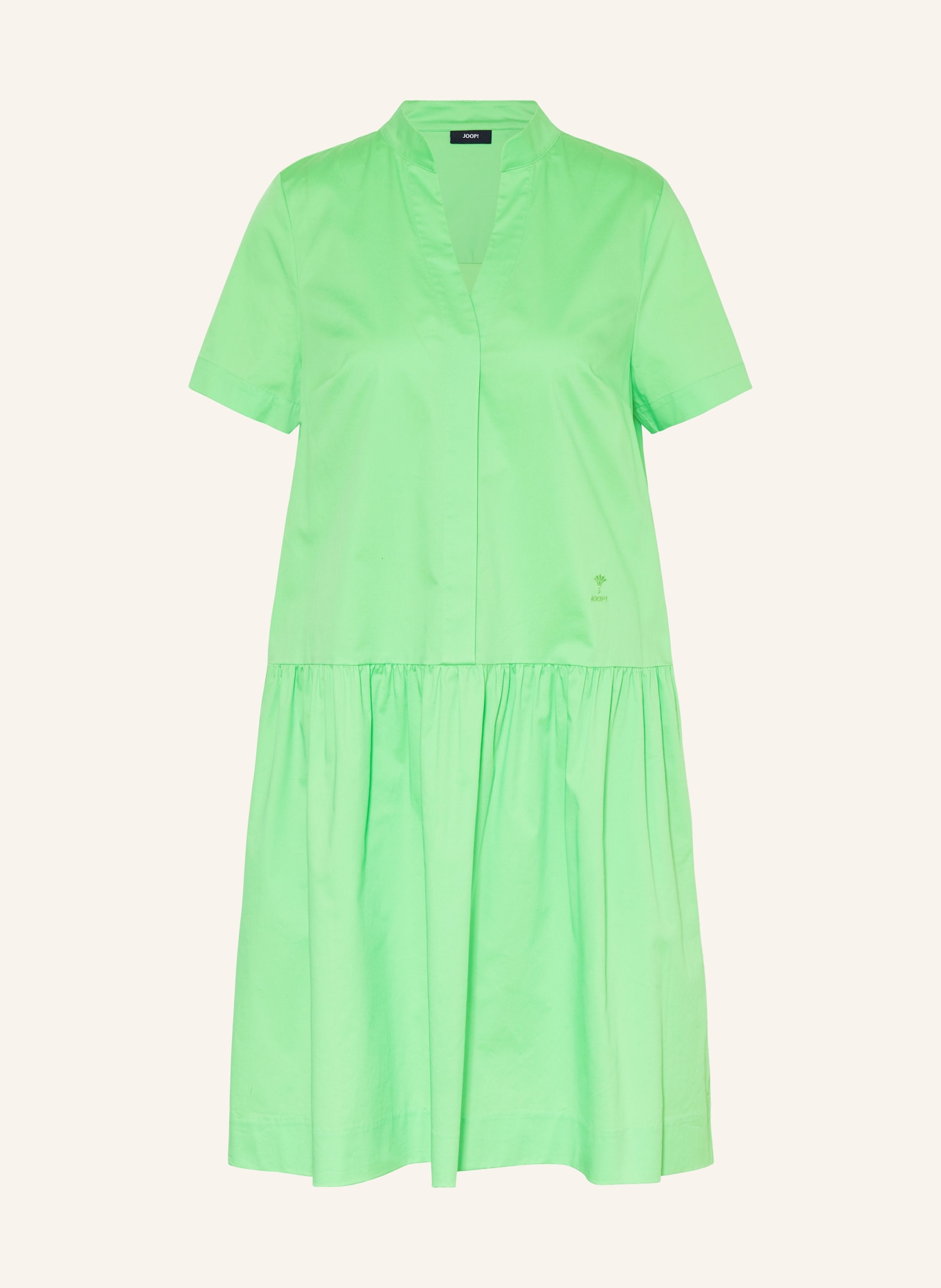 JOOP! Sukienka z falbankami, Kolor: JASKRAWY ZIELONY (Obrazek 1)