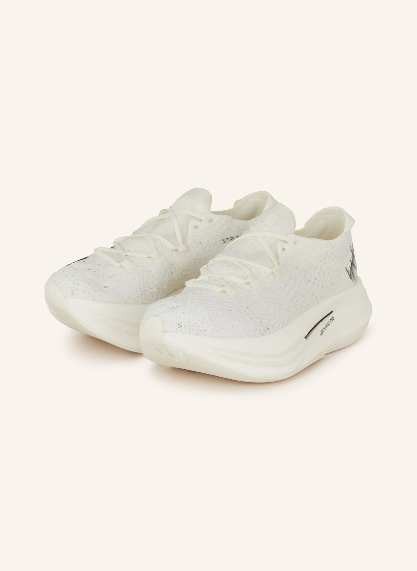 Y-3 Running shoes ADIZERO PRIME X 2.0 STRUNG, Color: WHITE/ DARK GRAY (Image 1)