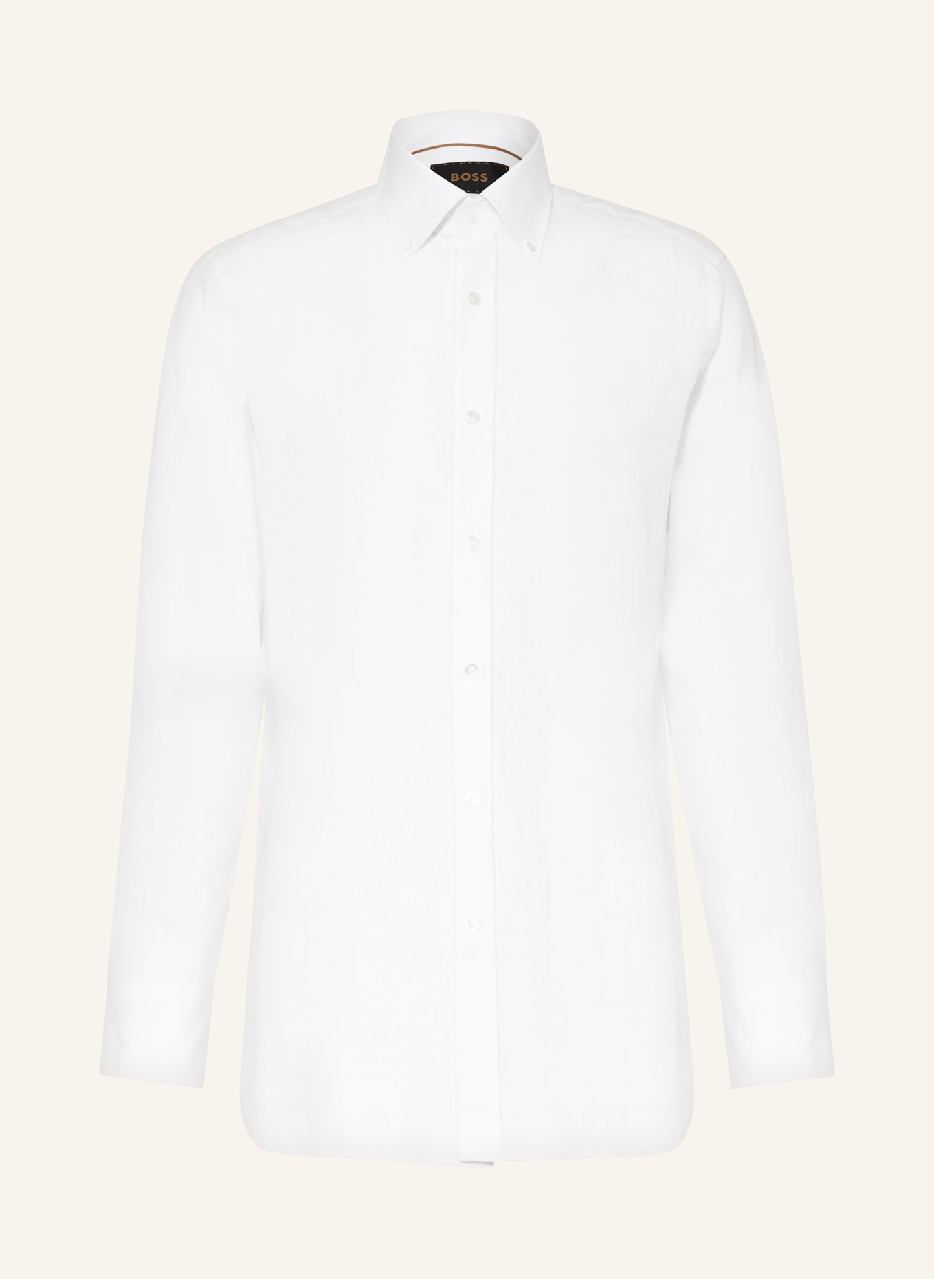 BOSS Linen shirt JAKE regular fit, Color: WHITE (Image 1)