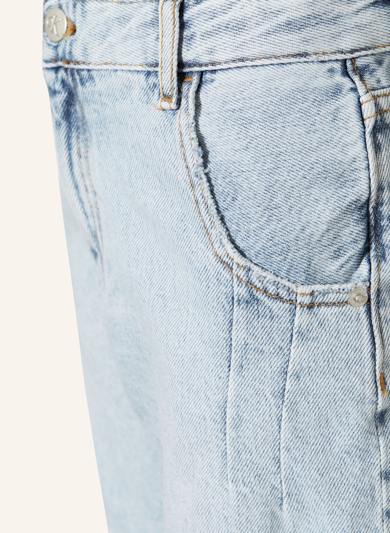 Calvin Klein Jeansshorts, Farbe: 1AA Powder Blue (Bild 3)