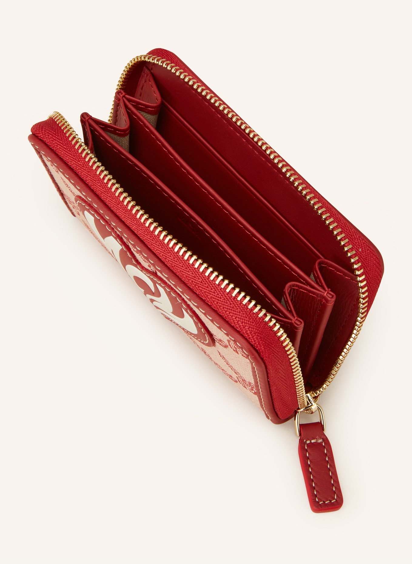MCM Wallet LAURETOS VALENTINE'S DAY, Color: RED/ WHITE (Image 3)