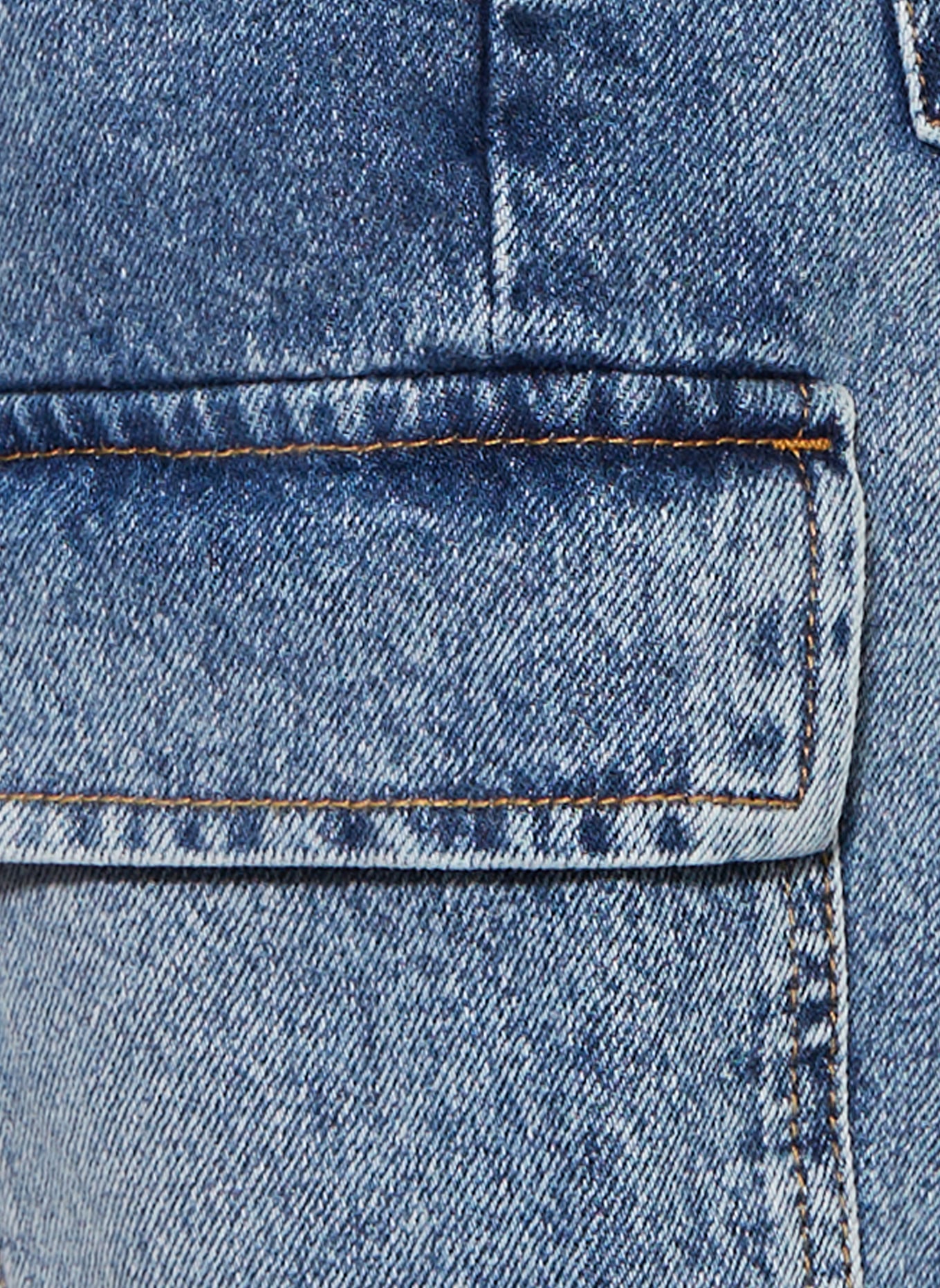 Calvin Klein Szorty jeansowe bojówki SKATER, Kolor: 1A4 Iconic Mid Blue (Obrazek 3)