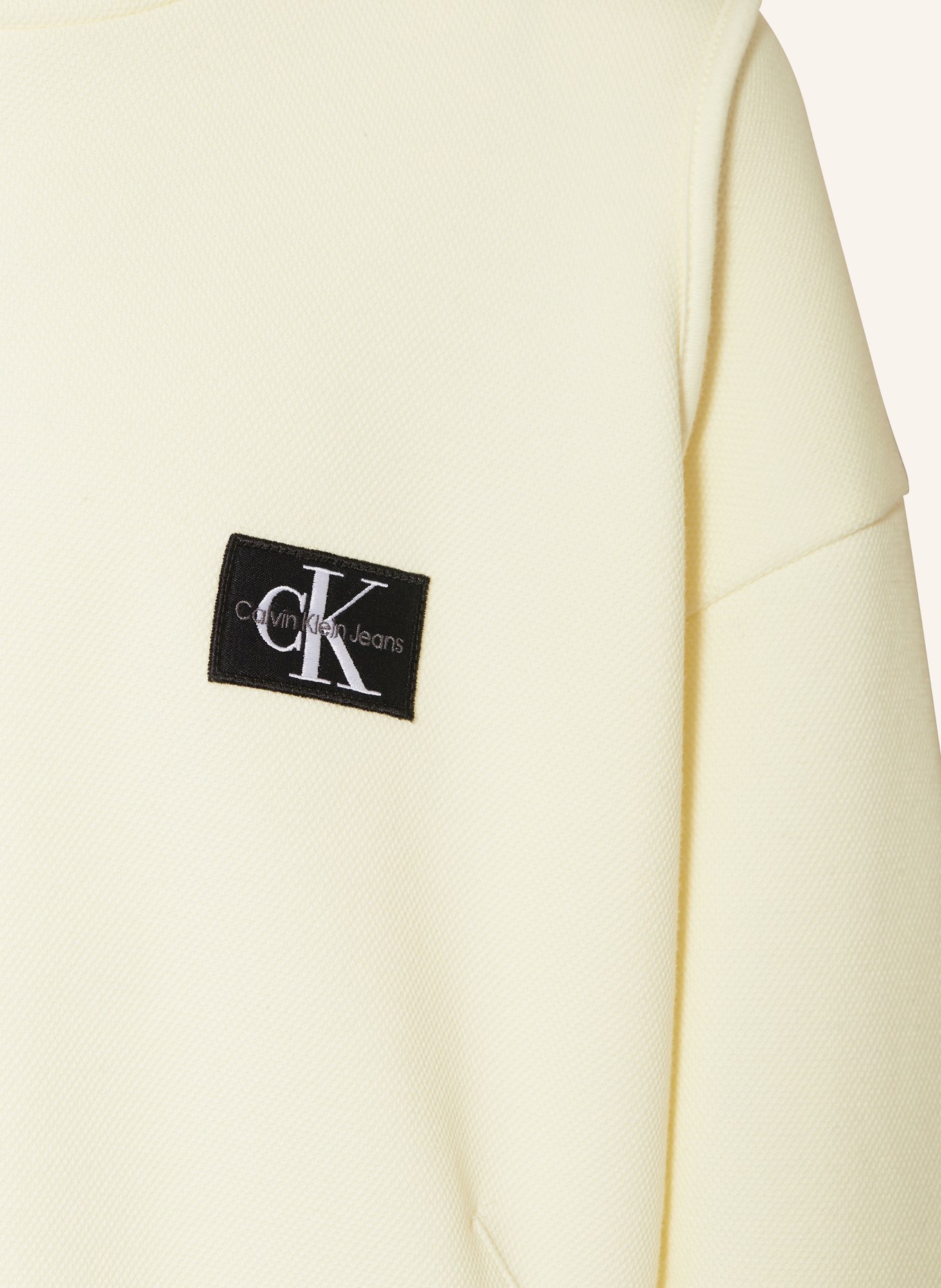 Calvin Klein Mikina s kapucí z piké, Barva: TMAVĚ ŽLUTÁ (Obrázek 3)