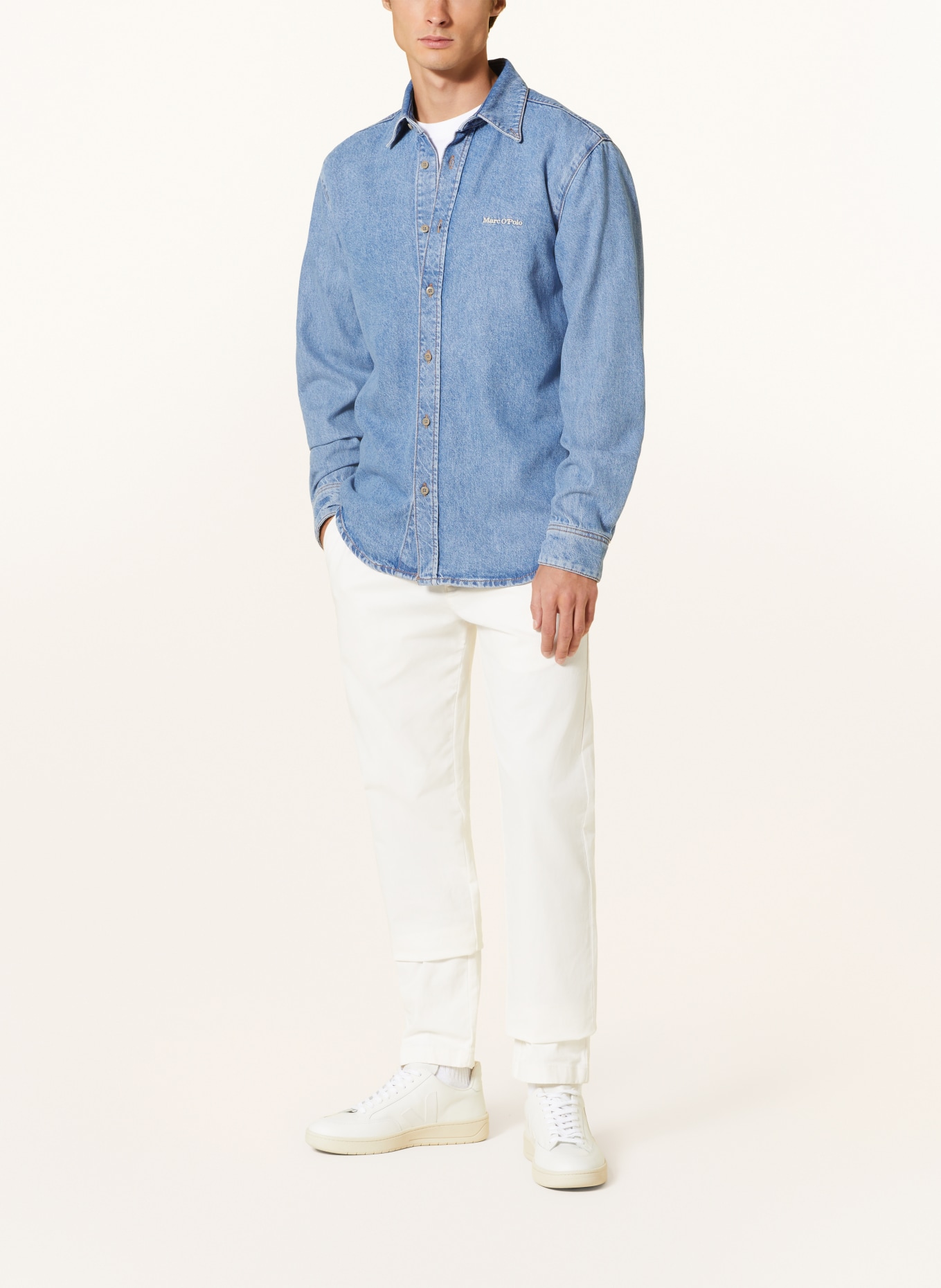 Marc O'Polo Koszula jeansowa regular fit, Kolor: NIEBIESKI (Obrazek 2)