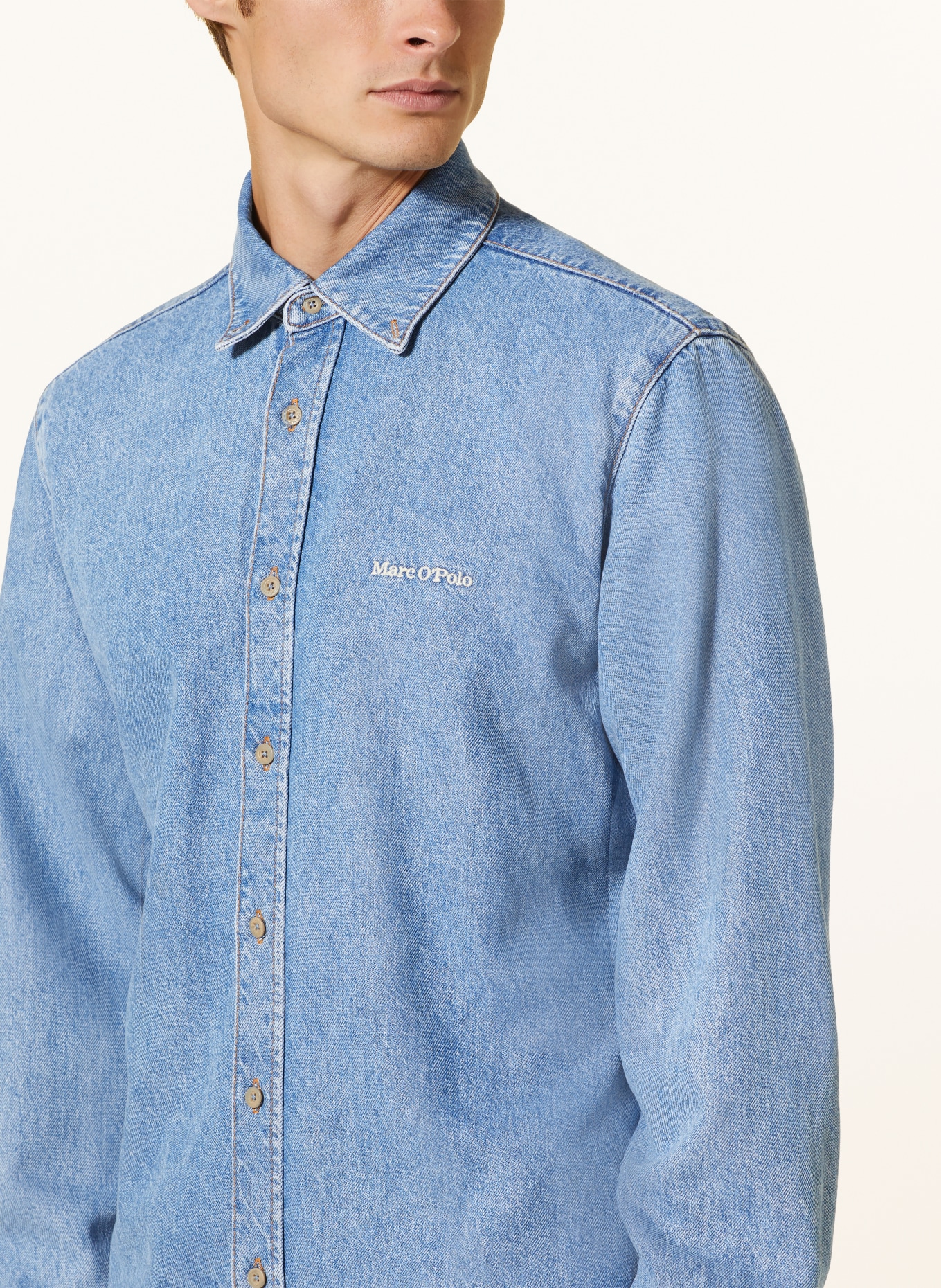 Marc O'Polo Denim shirt regular fit, Color: BLUE (Image 4)