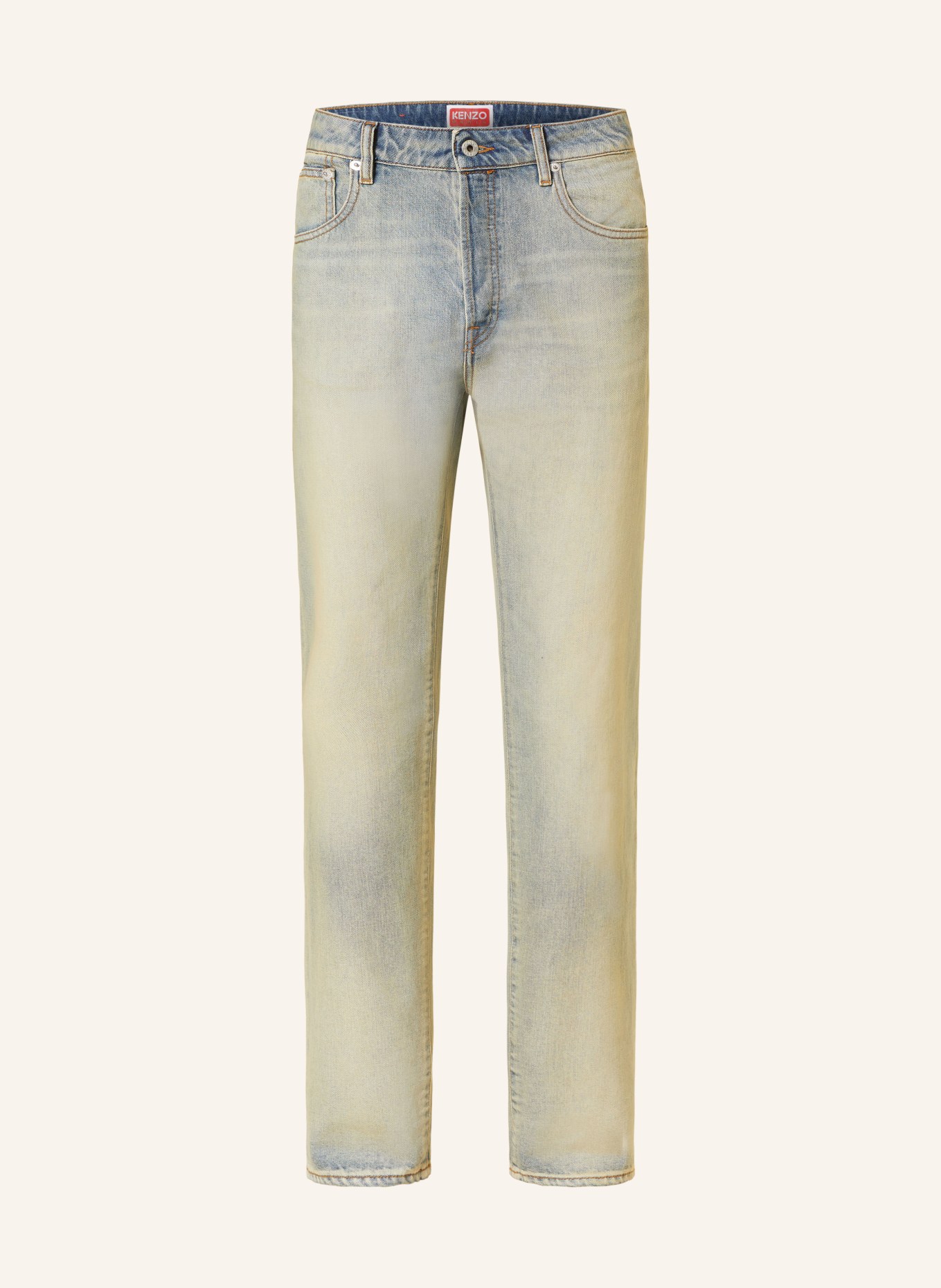 KENZO Jeans BARA slim fit, Color: LIGHT BLUE/ LIGHT YELLOW (Image 1)