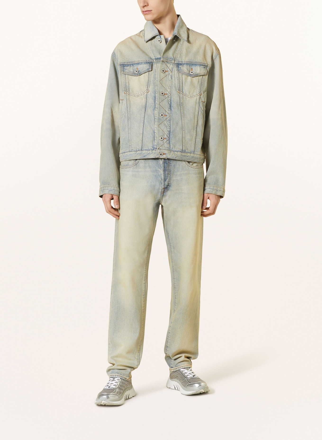 KENZO Jeans BARA slim fit, Color: LIGHT BLUE/ LIGHT YELLOW (Image 2)