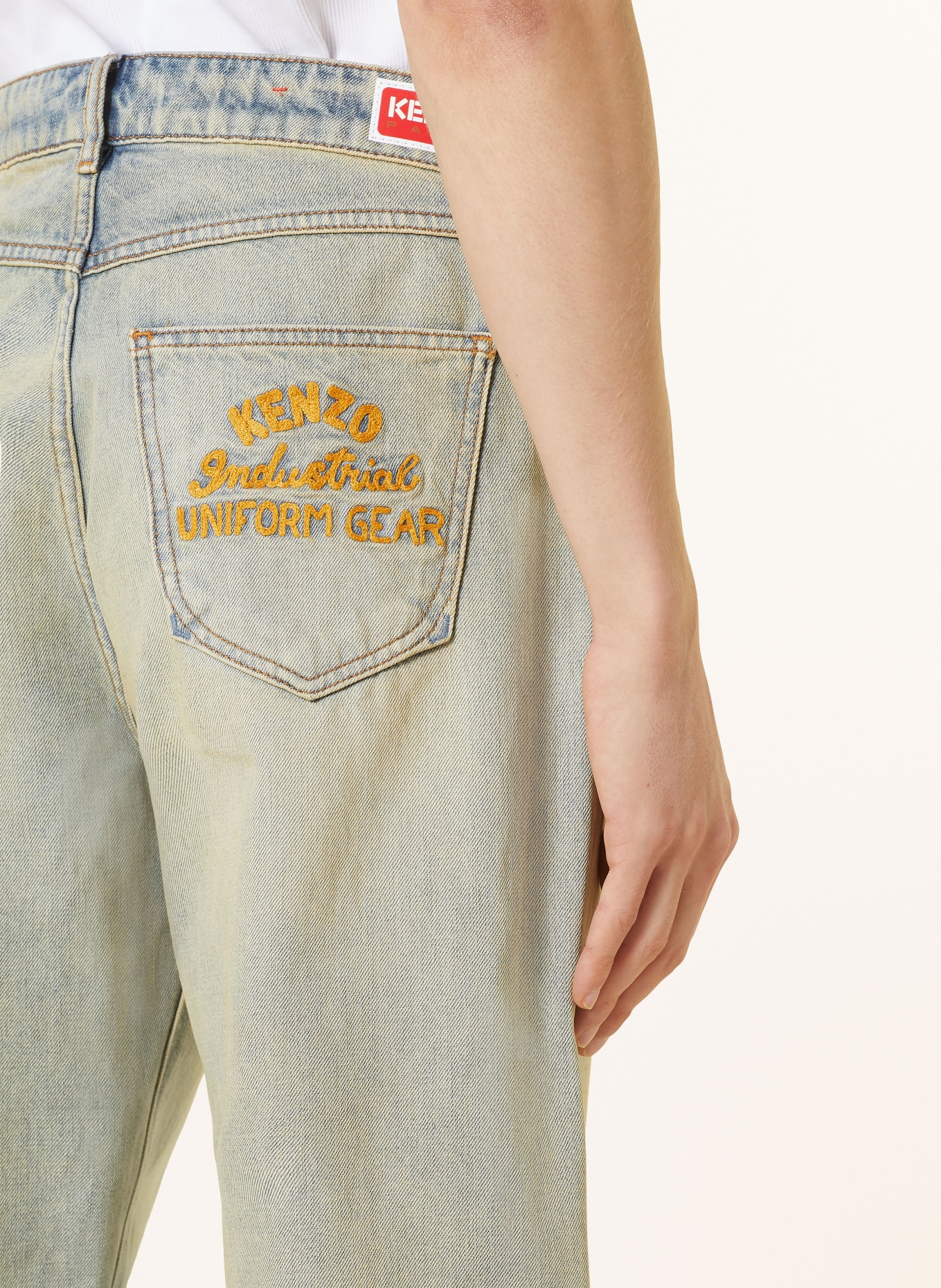 KENZO Jeans BARA Slim Fit, Farbe: HELLBLAU/ HELLGELB (Bild 6)