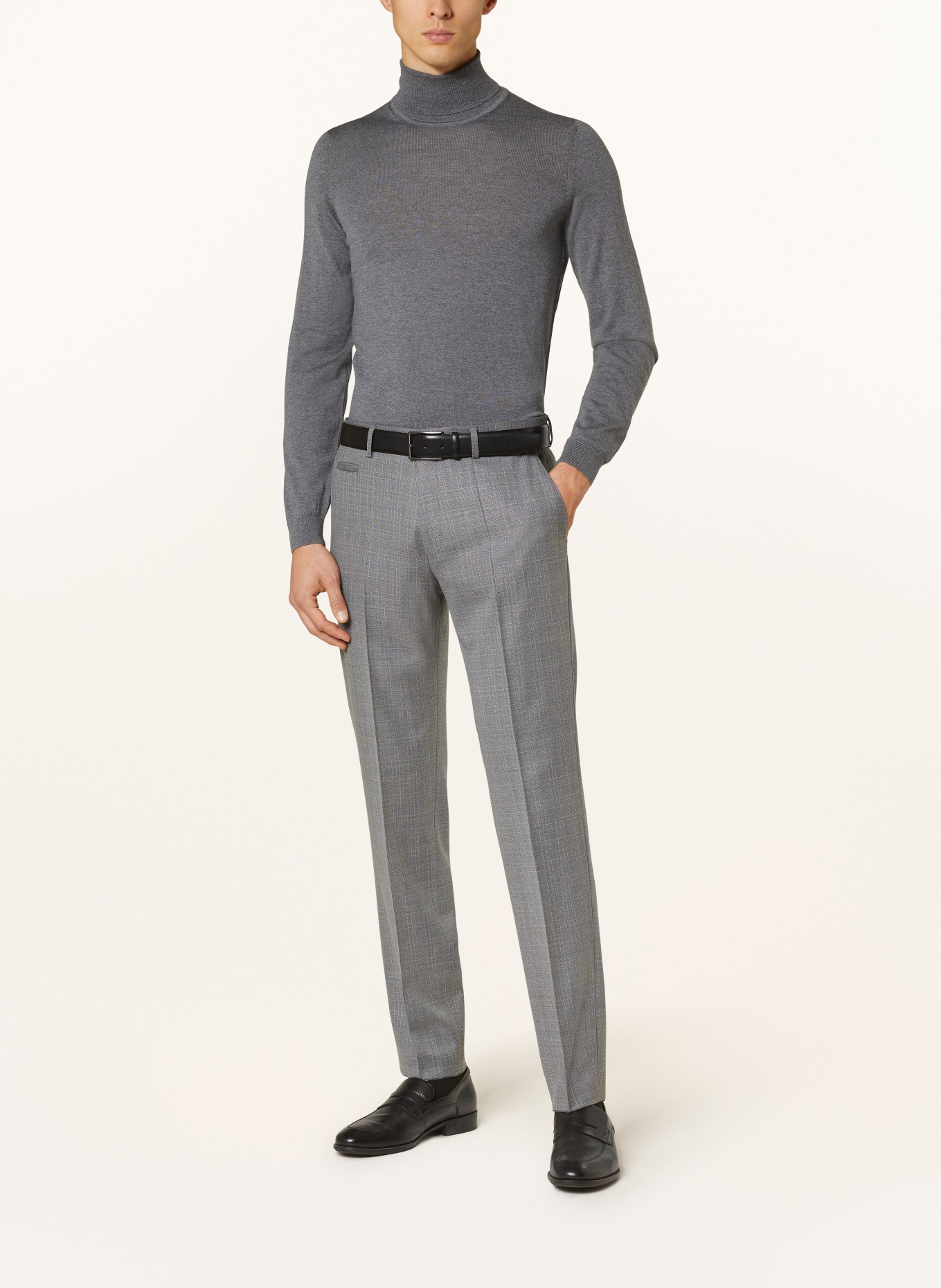BOSS Suit trousers LENON regular fit, Color: 041 SILVER (Image 3)