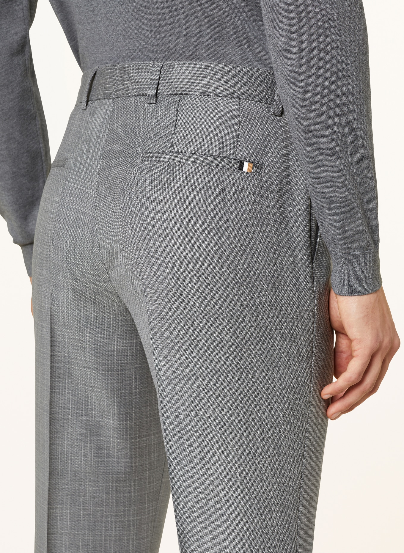 BOSS Suit trousers LENON regular fit, Color: 041 SILVER (Image 5)