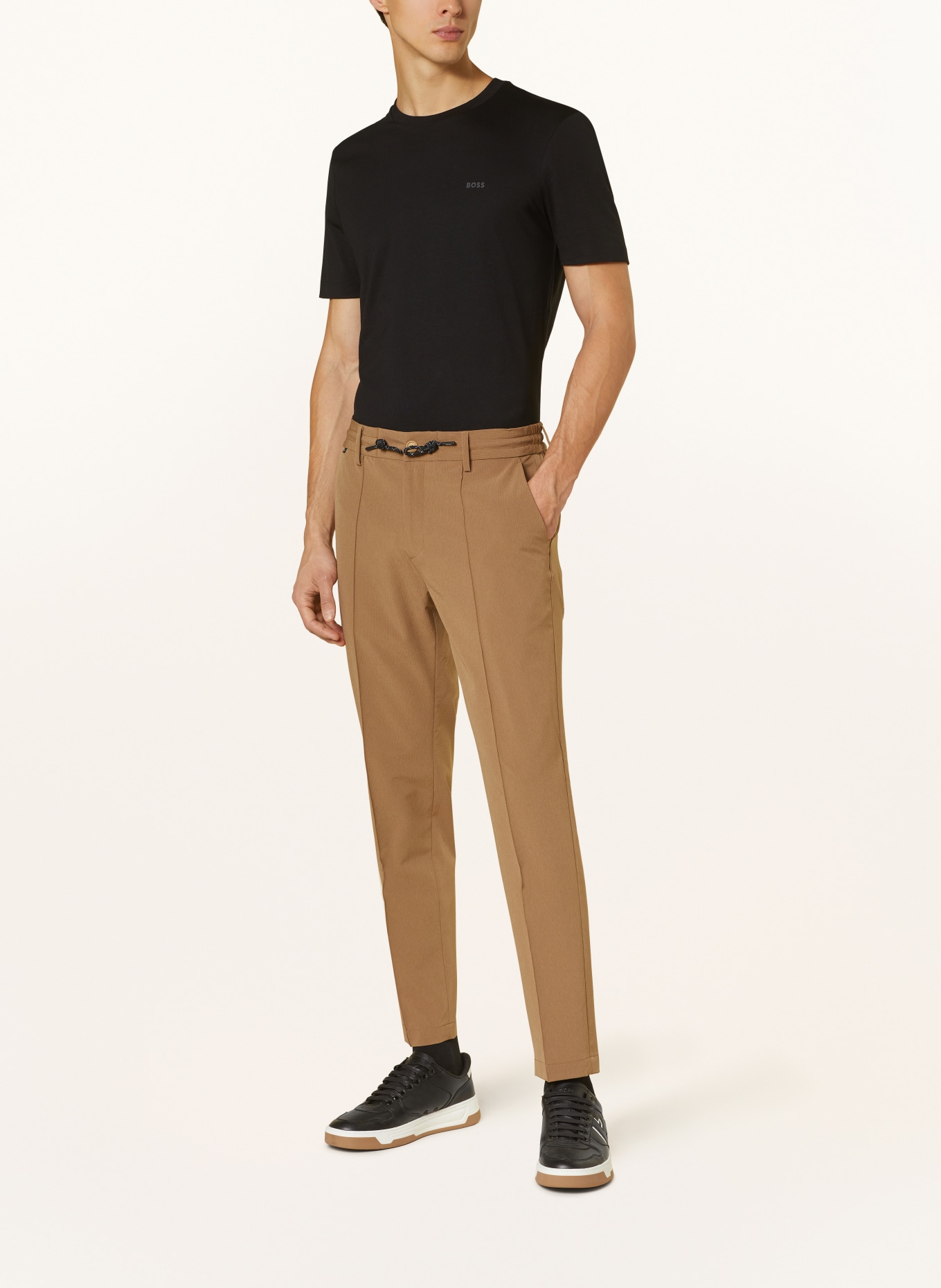 BOSS Suit trousers GENIUS slim fit, Color: 249 OPEN BROWN (Image 3)