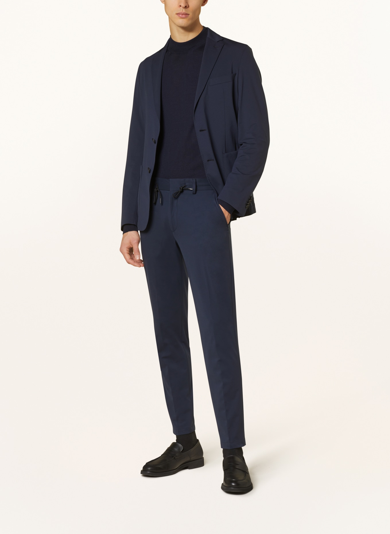 BOSS Anzughose GENIUSJ Slim Fit aus Jersey, Farbe: DUNKELBLAU (Bild 2)