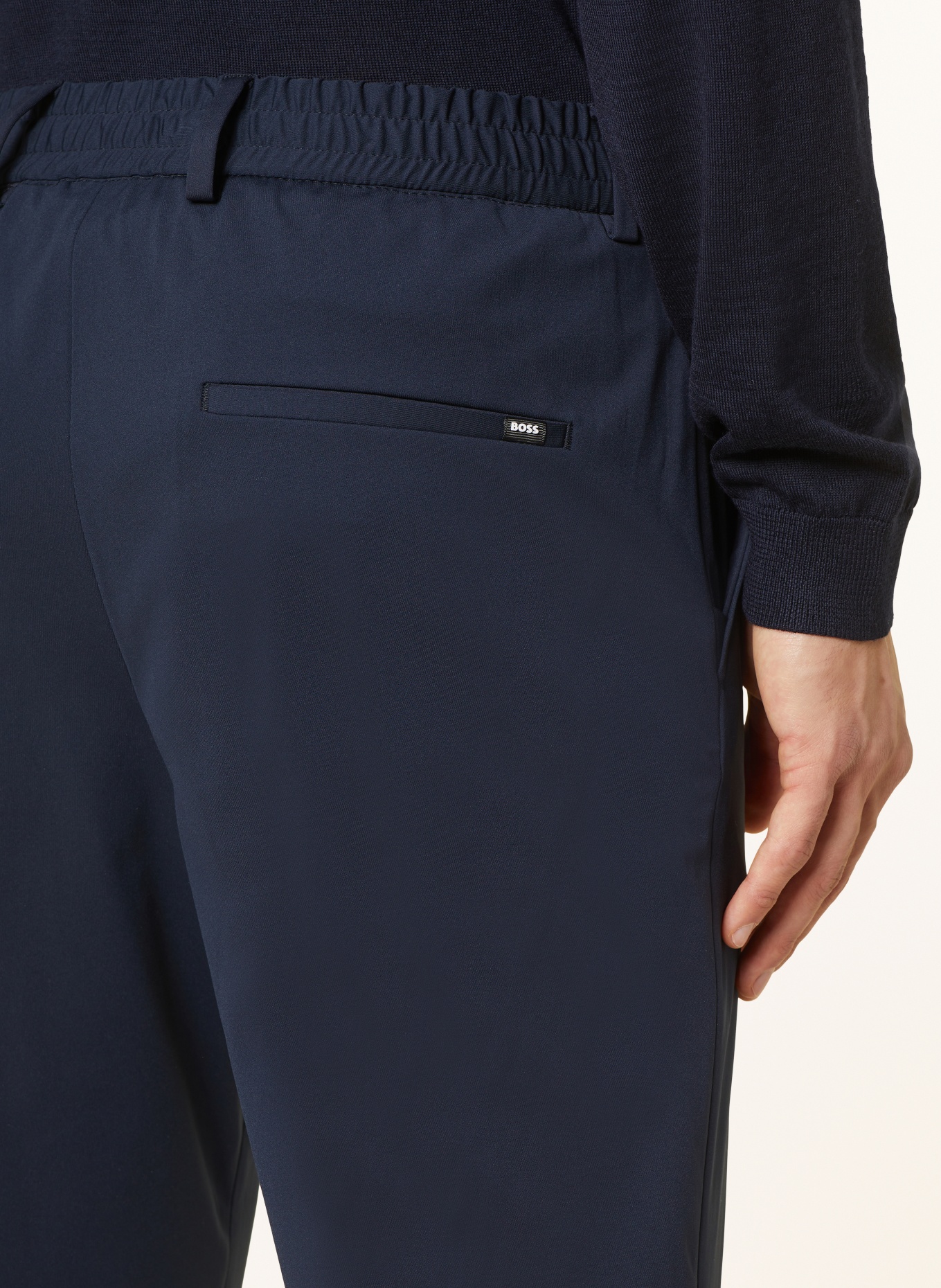 BOSS Anzughose GENIUSJ Slim Fit aus Jersey, Farbe: DUNKELBLAU (Bild 7)