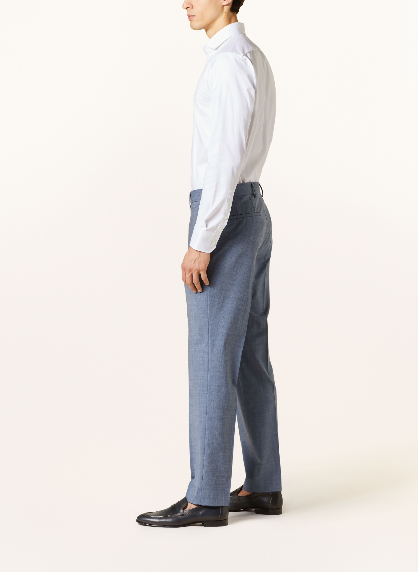 BOSS Spodnie garniturowe LENON regular fit, Kolor: 429 MEDIUM BLUE (Obrazek 5)