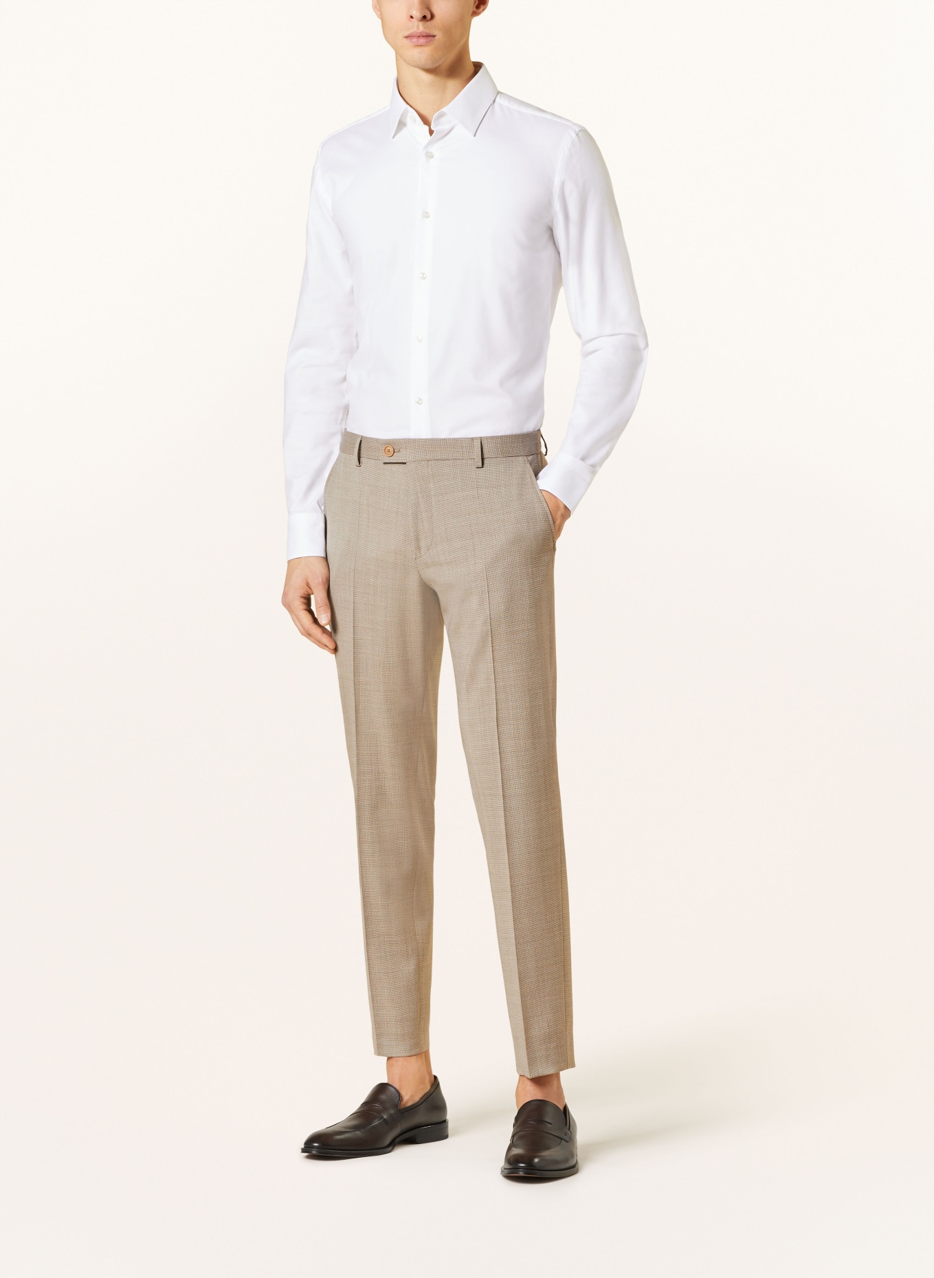 BOSS Suit trousers GENIUS slim fit, Color: 271 LIGHT BEIGE (Image 3)