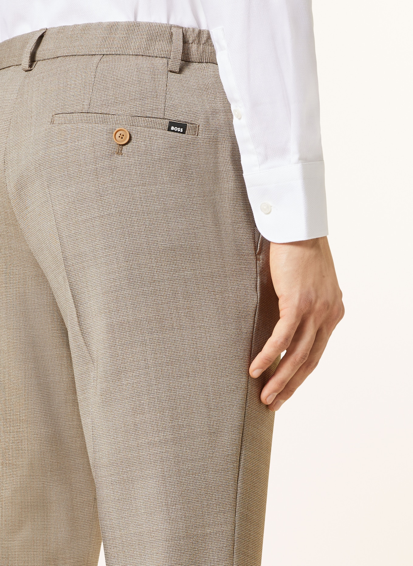 BOSS Suit trousers GENIUS slim fit, Color: 271 LIGHT BEIGE (Image 6)