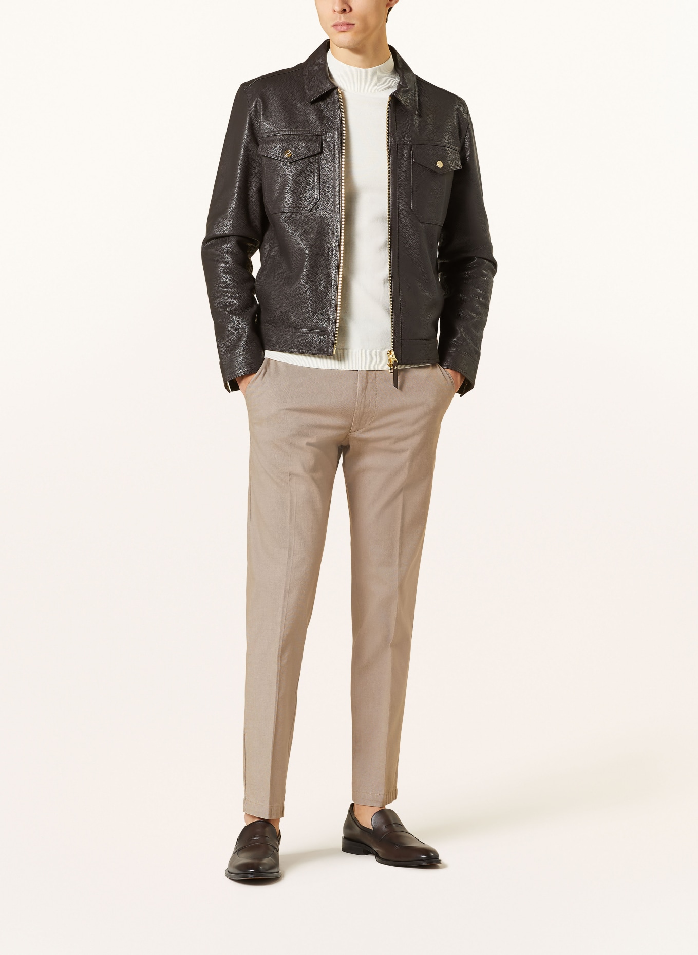 BOSS Chinos KANE regular tapered fit, Color: BEIGE (Image 2)