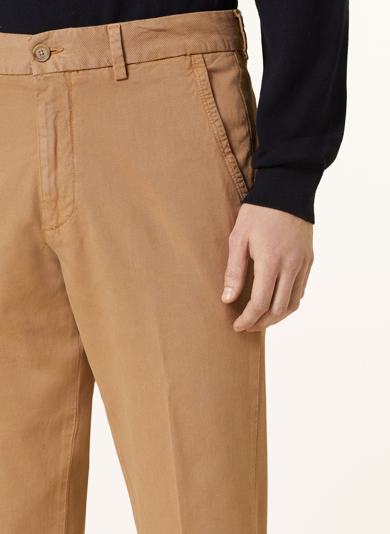 BOSS Chino kalhoty KAITON Slim Fit, Barva: BÉŽOVÁ (Obrázek 5)