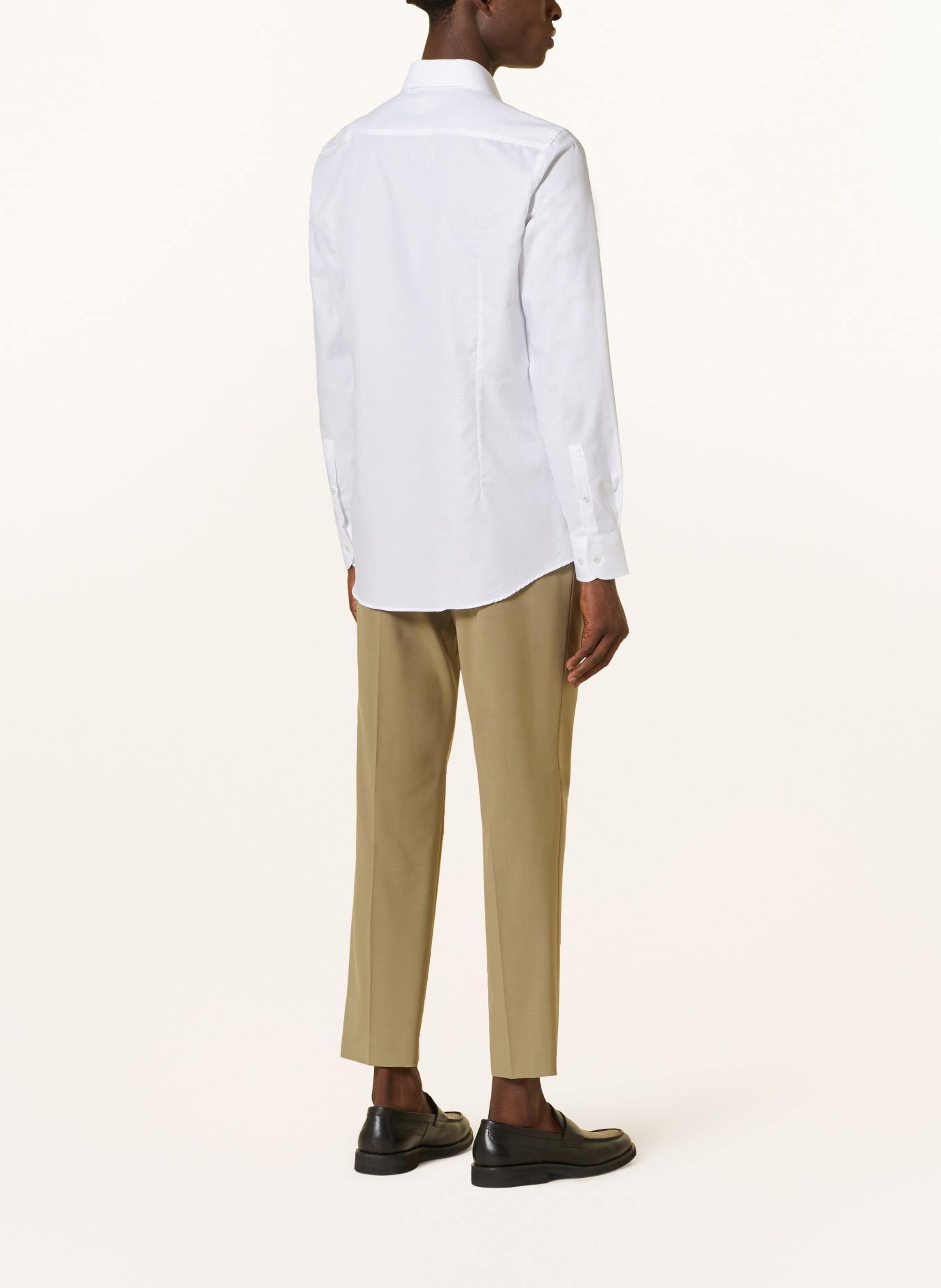 BOSS Piqué-Hemd HANK Slim Fit, Farbe: WEISS (Bild 3)