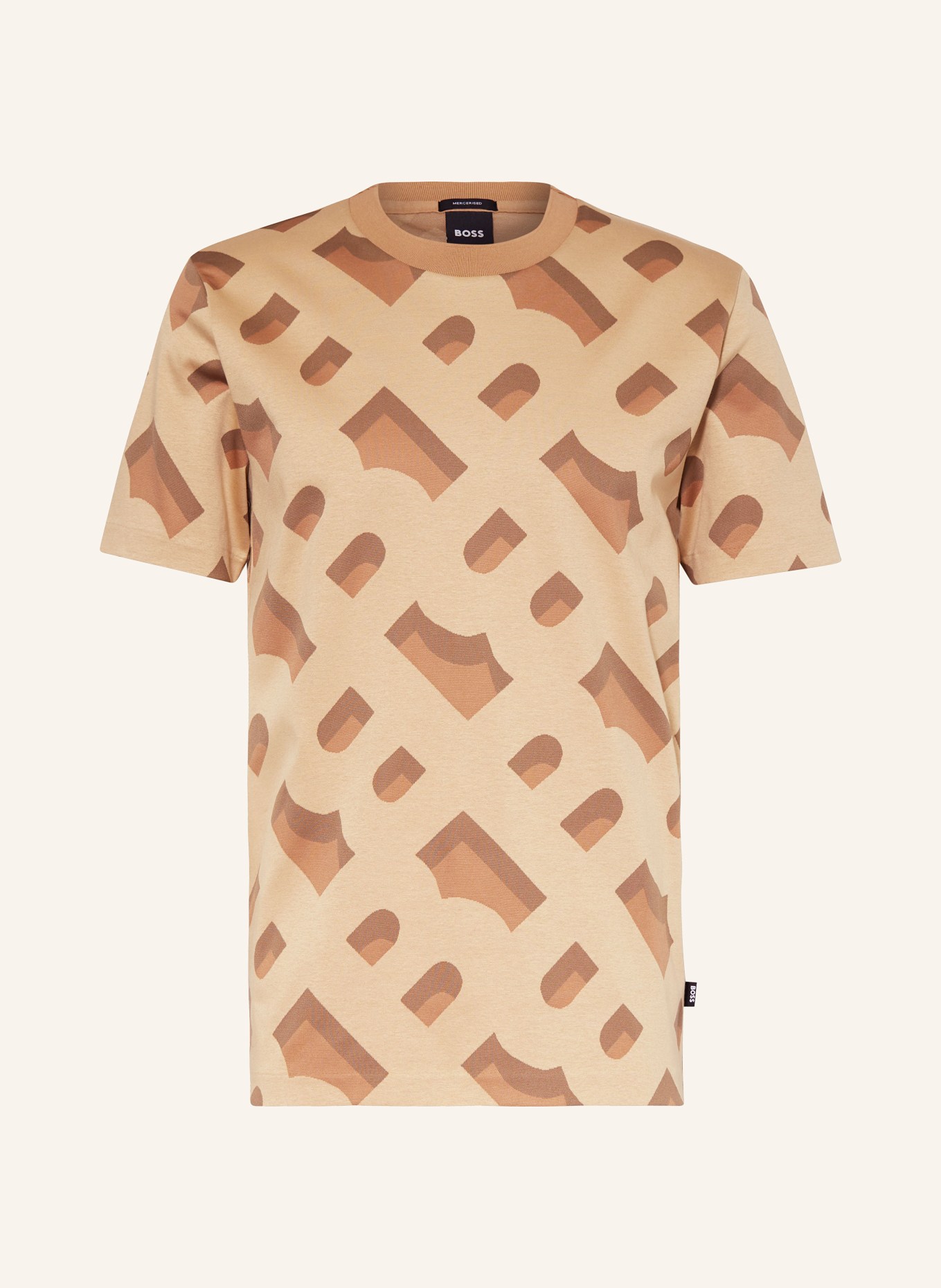 BOSS T-shirt TIBURT, Color: BEIGE (Image 1)