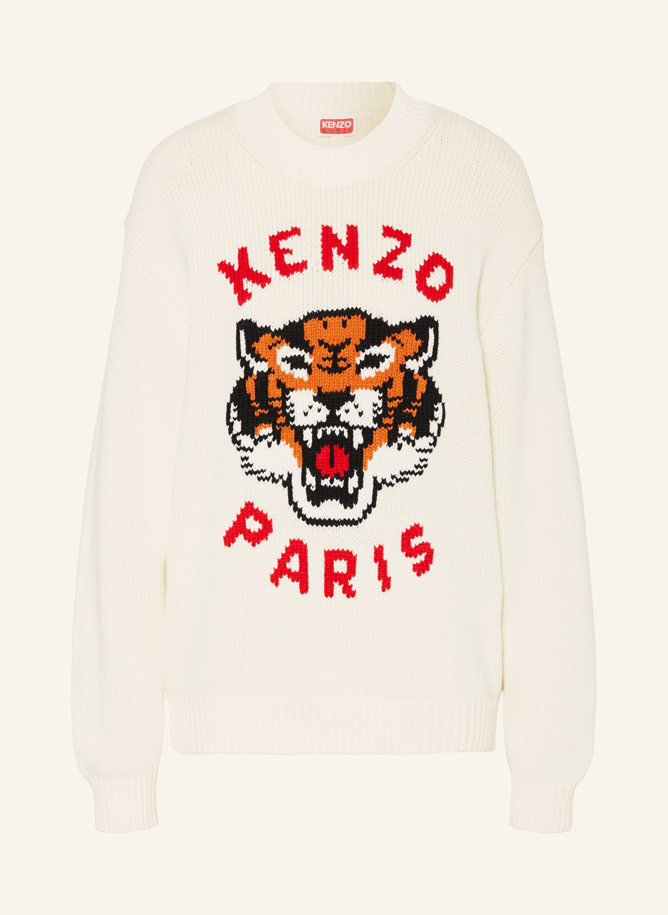 KENZO Sweater TIGER, Color: WHITE (Image 1)