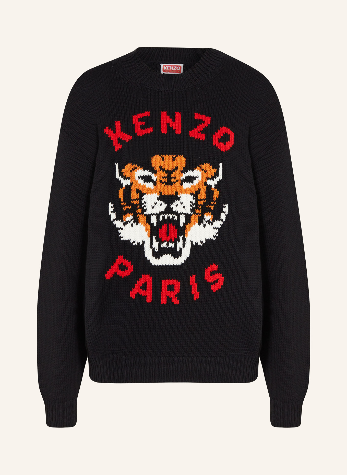 KENZO Pullover TIGER, Farbe: SCHWARZ/ ROT (Bild 1)