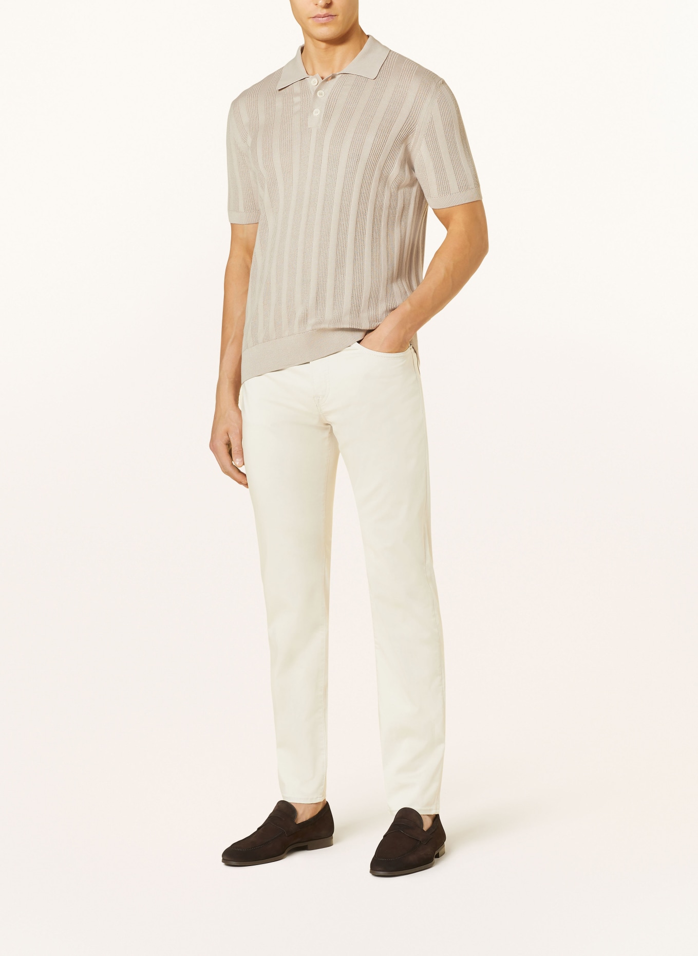 BOSS Trousers RE.MAINE regular fit, Color: CREAM (Image 2)