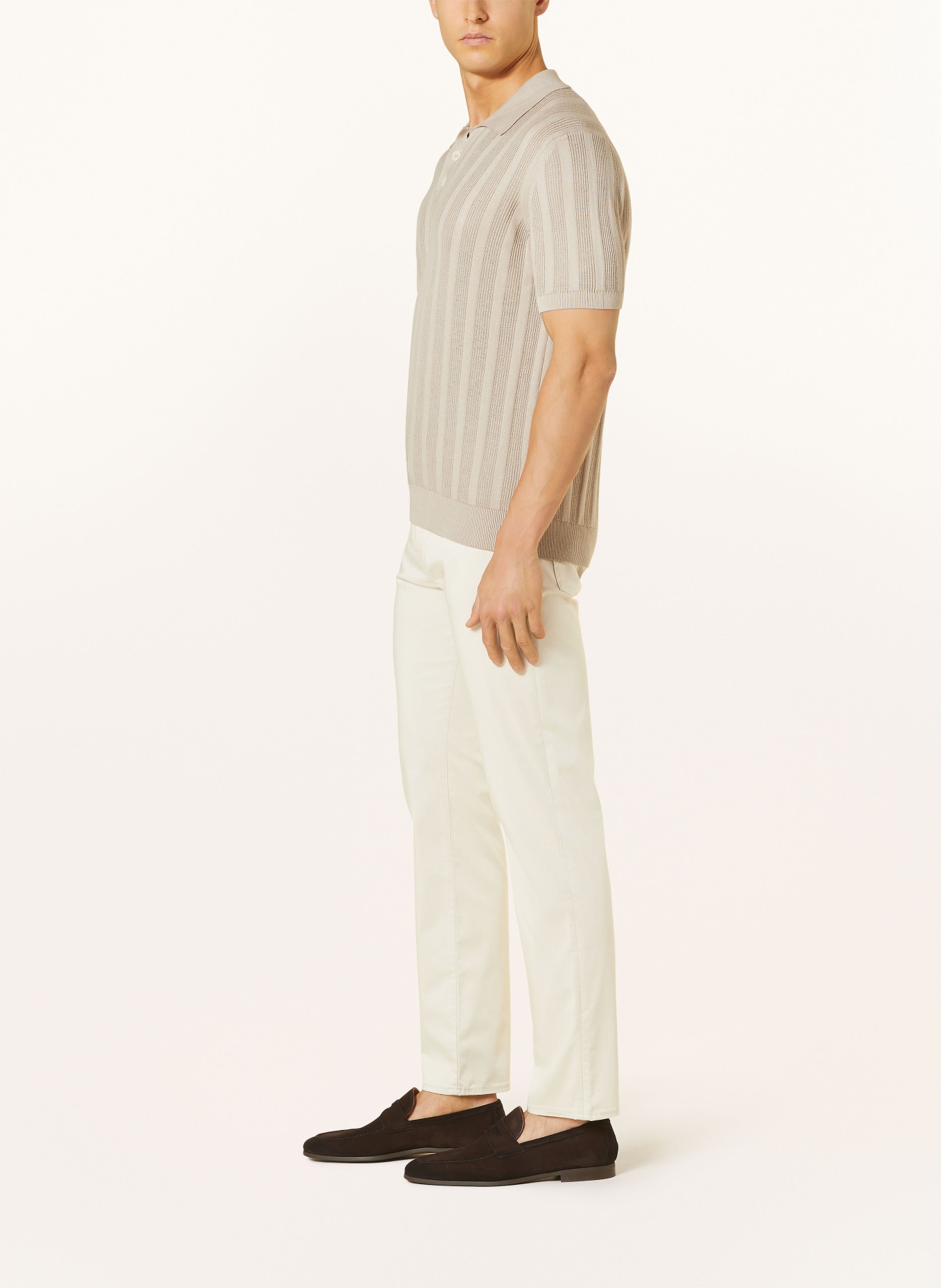 BOSS Trousers RE.MAINE regular fit, Color: CREAM (Image 4)