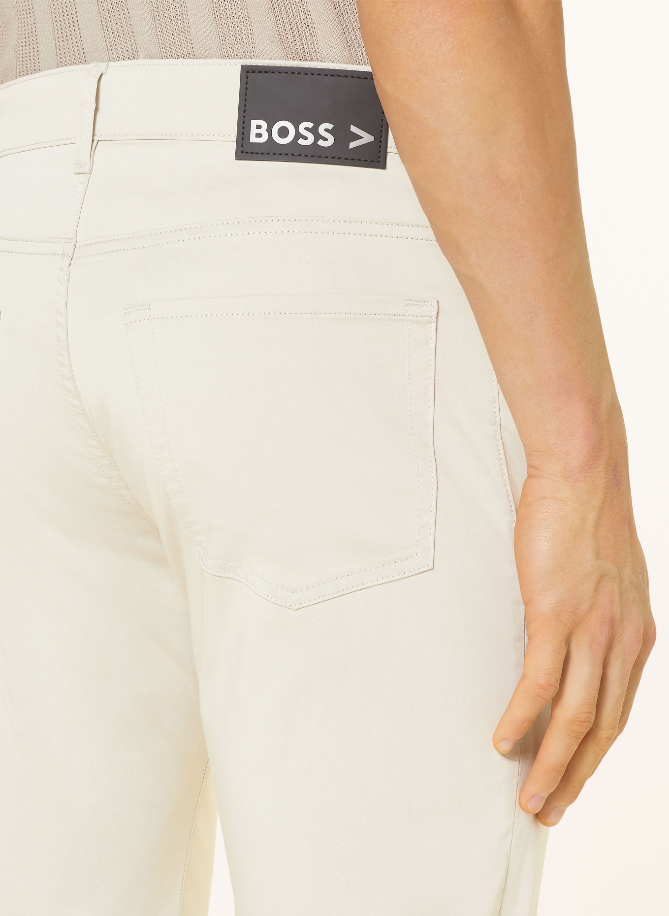 BOSS Spodnie RE.MAINE regular fit, Kolor: KREMOWY (Obrazek 6)