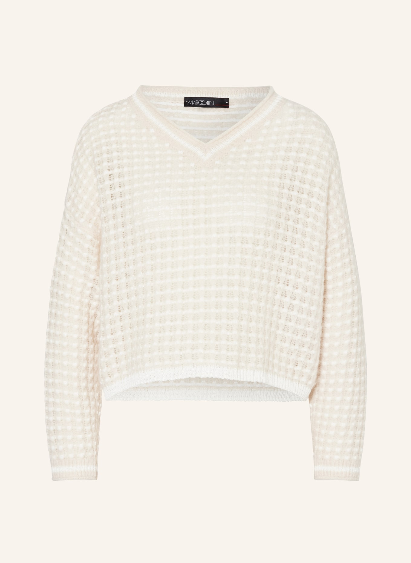 MARC CAIN Sweater, Color: ROSE GOLD/ WHITE (Image 1)