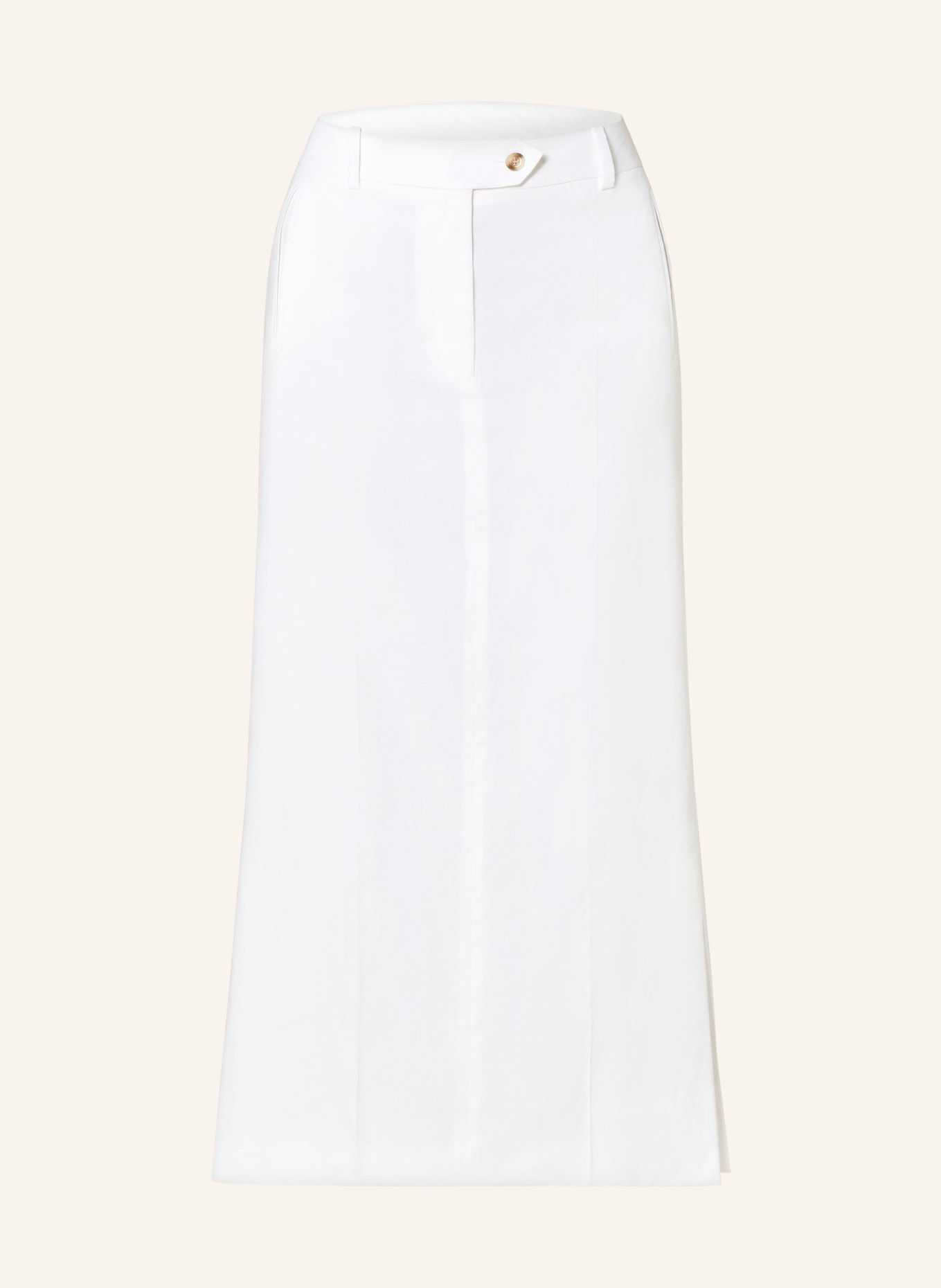 BOSS Dress VEMATA with linen, Color: WHITE (Image 1)