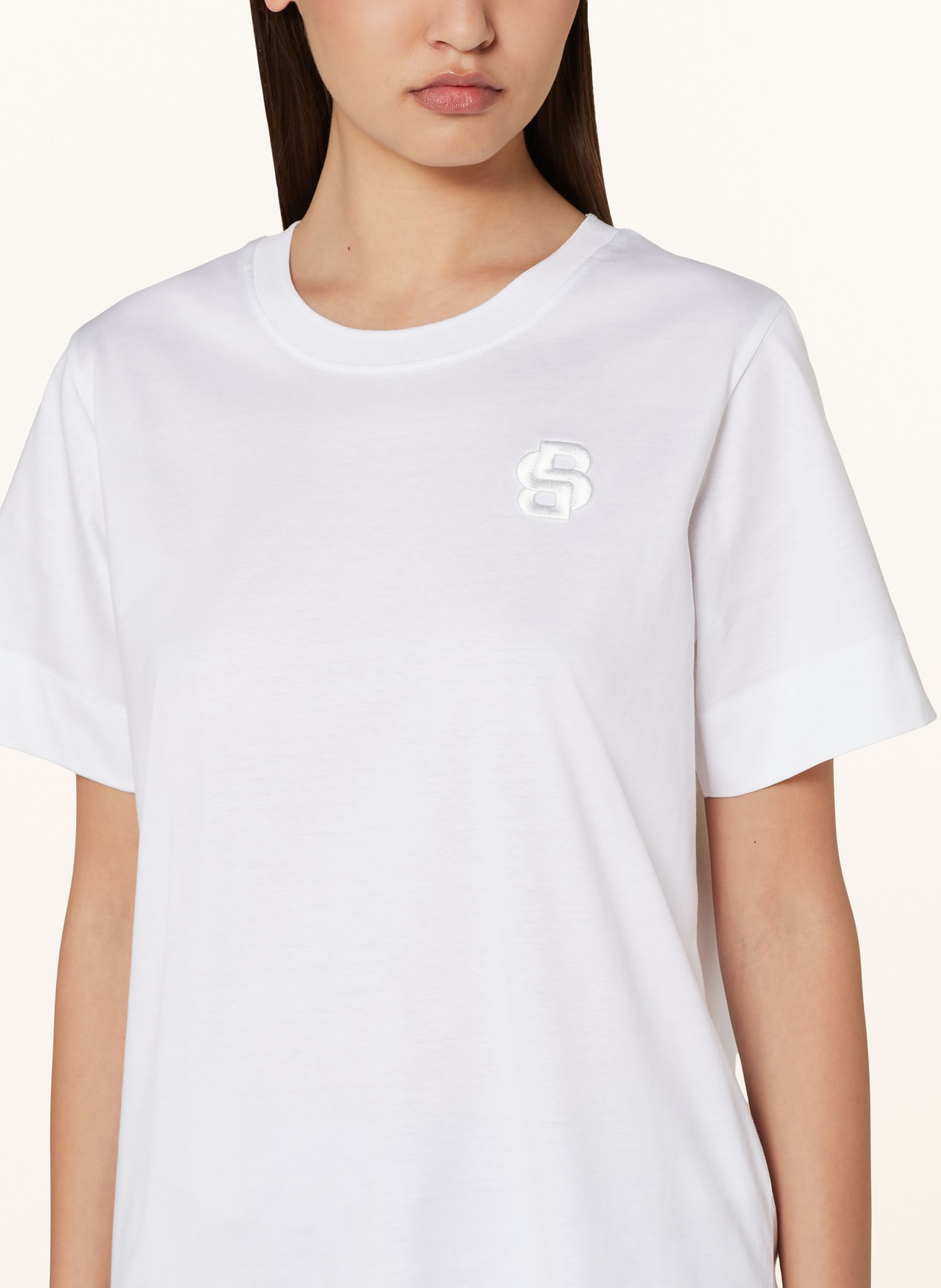 BOSS T-shirt ELPHI, Color: WHITE (Image 4)