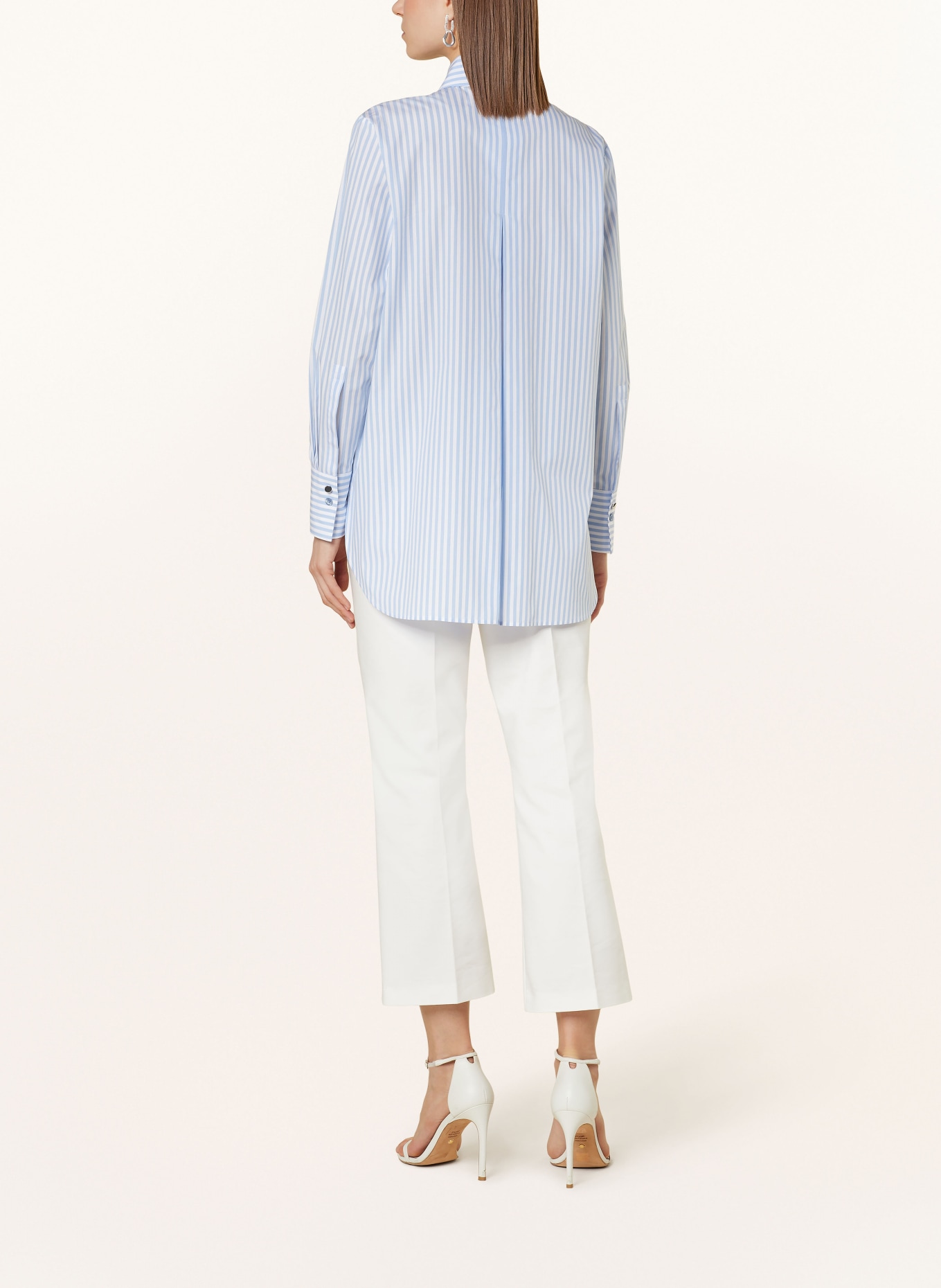 BOSS Shirt blouse BEPURA, Color: LIGHT BLUE/ WHITE (Image 3)