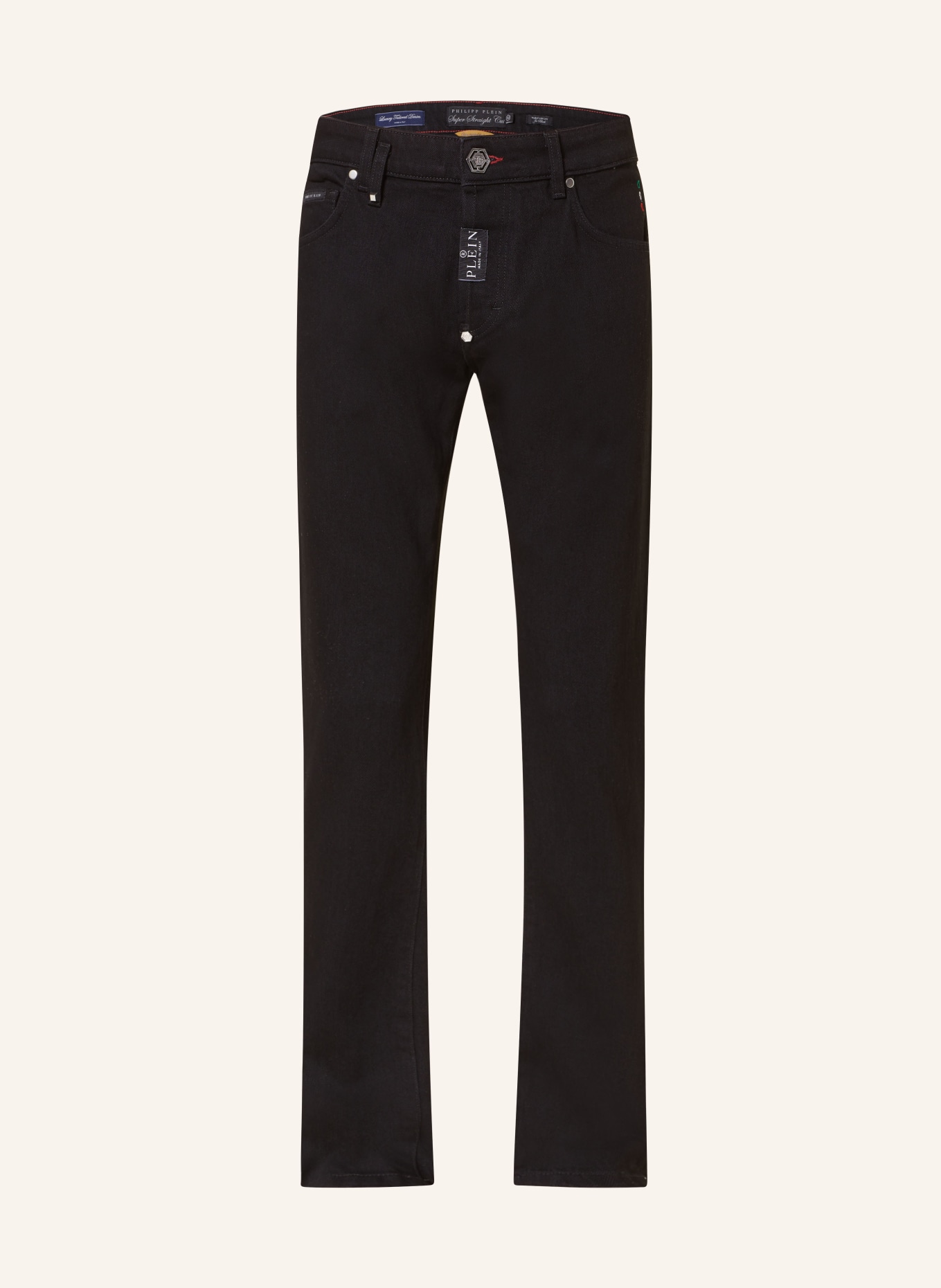 PHILIPP PLEIN Jeans Super Straight Fit, Farbe: 02JB JET BLACK (Bild 1)