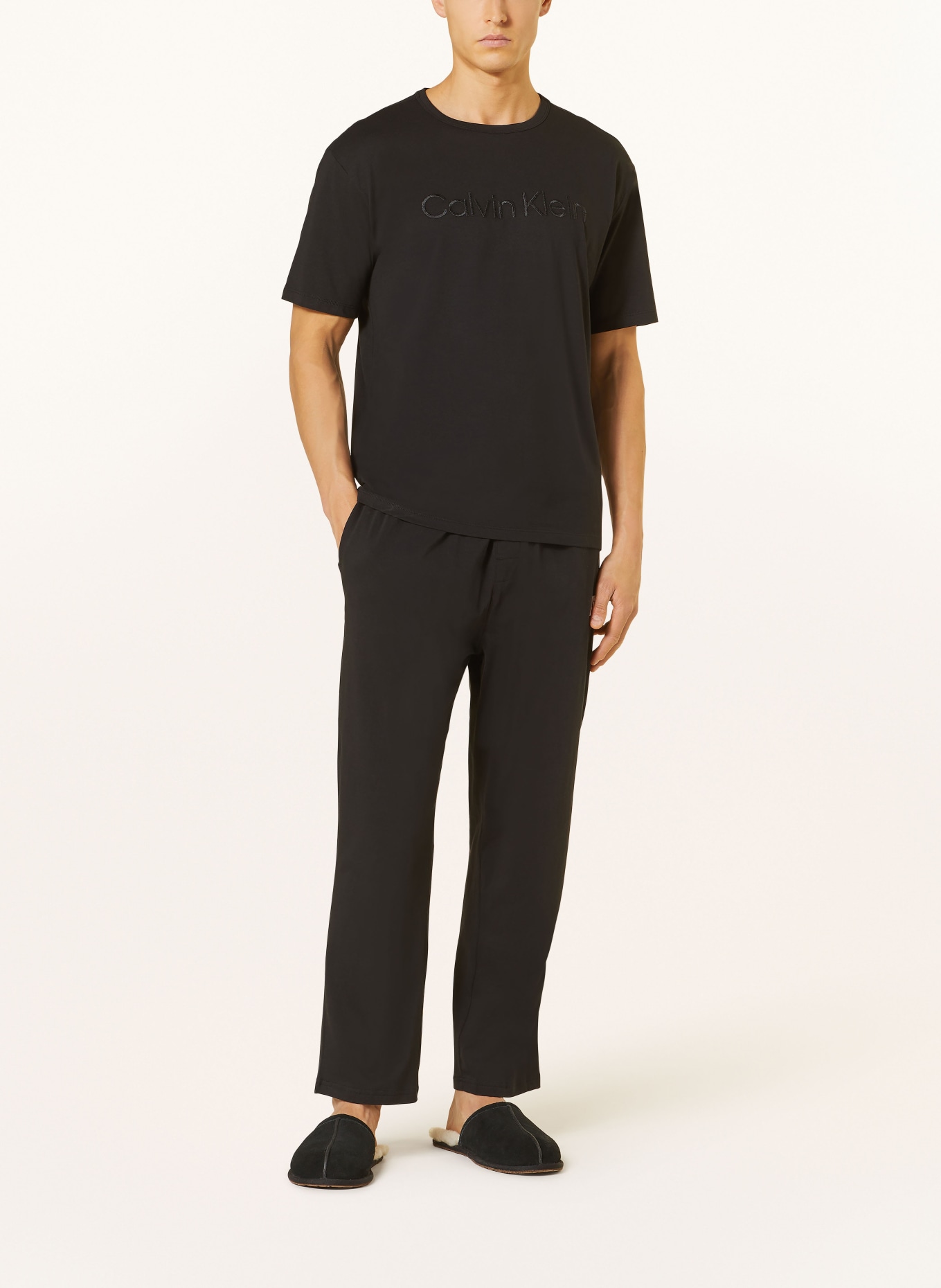 Calvin Klein Pyžamové kalhoty CK96, Barva: ČERNÁ (Obrázek 2)