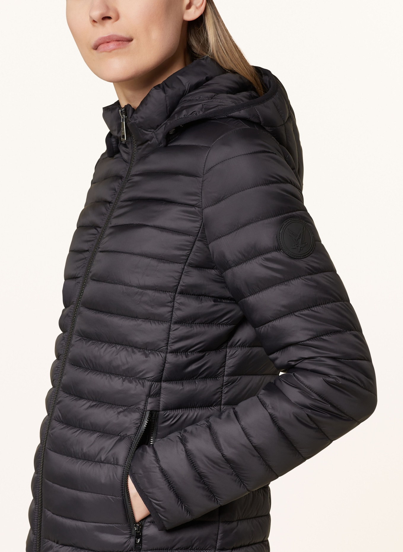 FUCHS SCHMITT Quilted jacket with detachable hood, Color: BLACK (Image 5)