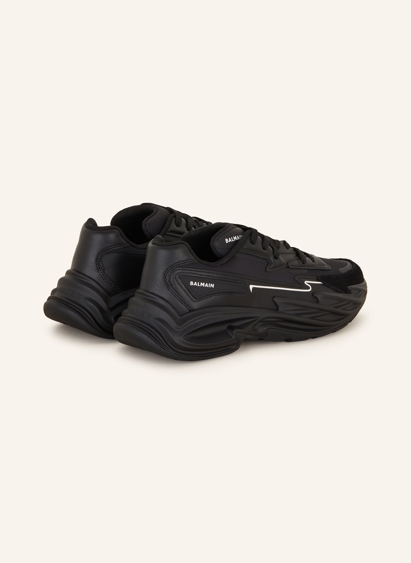 BALMAIN Sneakers RUN-ROW, Color: BLACK (Image 2)