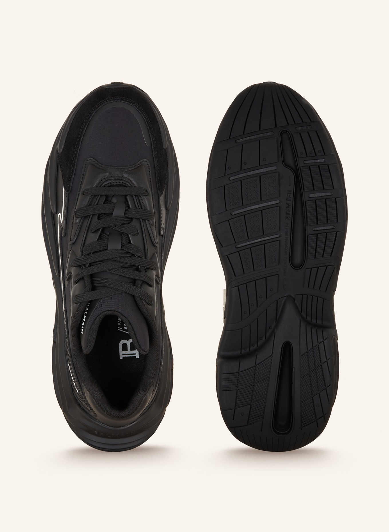 BALMAIN Sneakers RUN-ROW, Color: BLACK (Image 5)