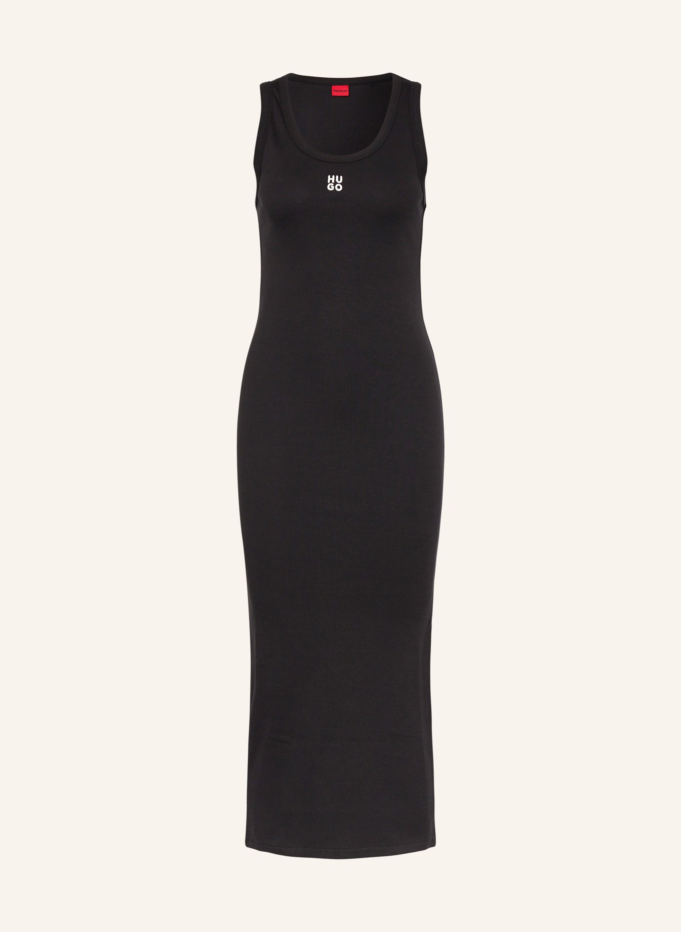 HUGO Jersey dress NALIMERA, Color: BLACK/ WHITE (Image 1)
