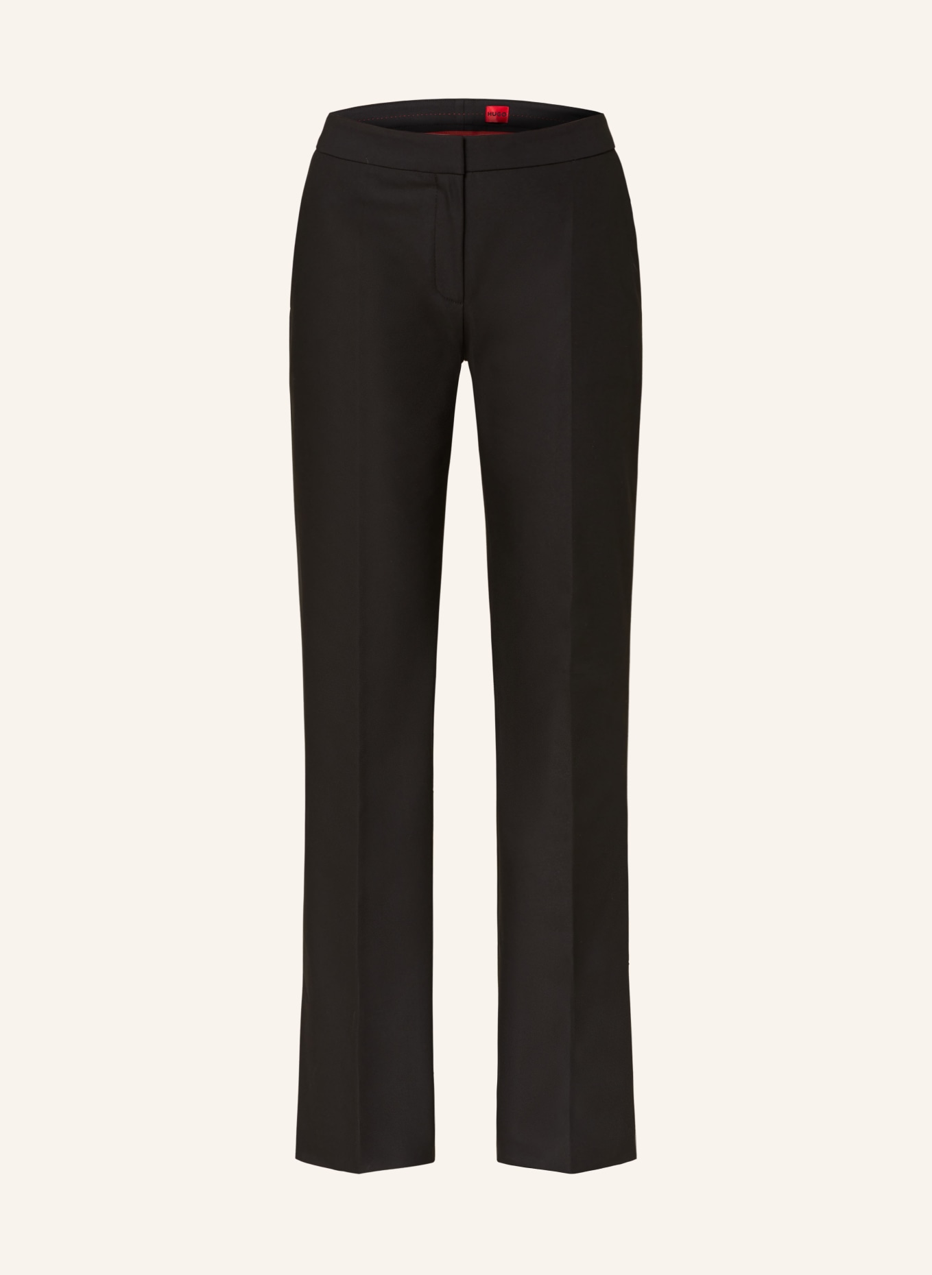 HUGO Wide leg trousers HARALIE, Color: BLACK (Image 1)