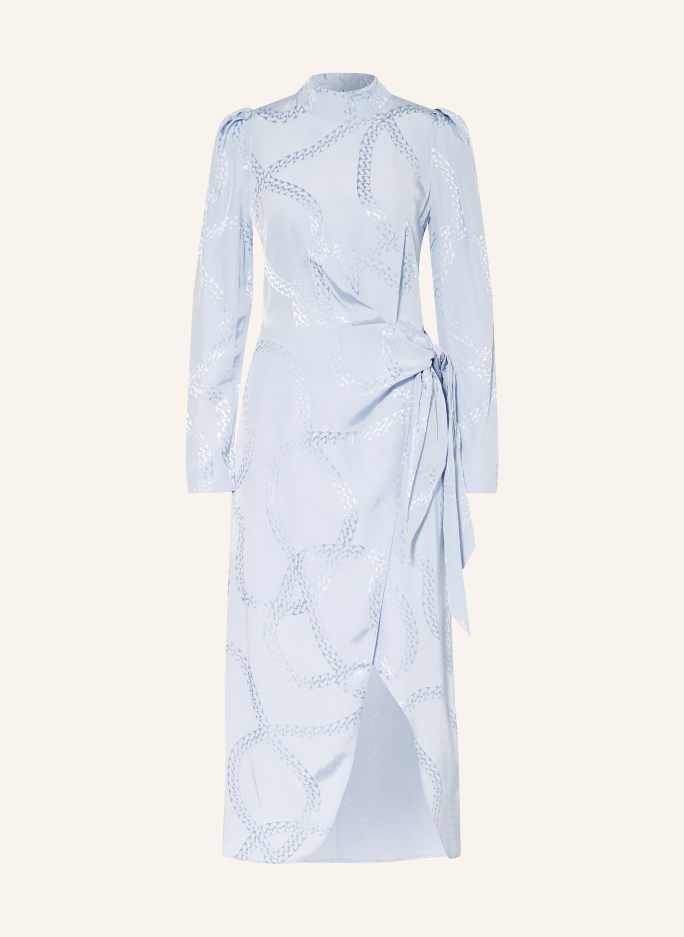 HUGO Dress KASERA in wrap look, Color: LIGHT BLUE (Image 1)
