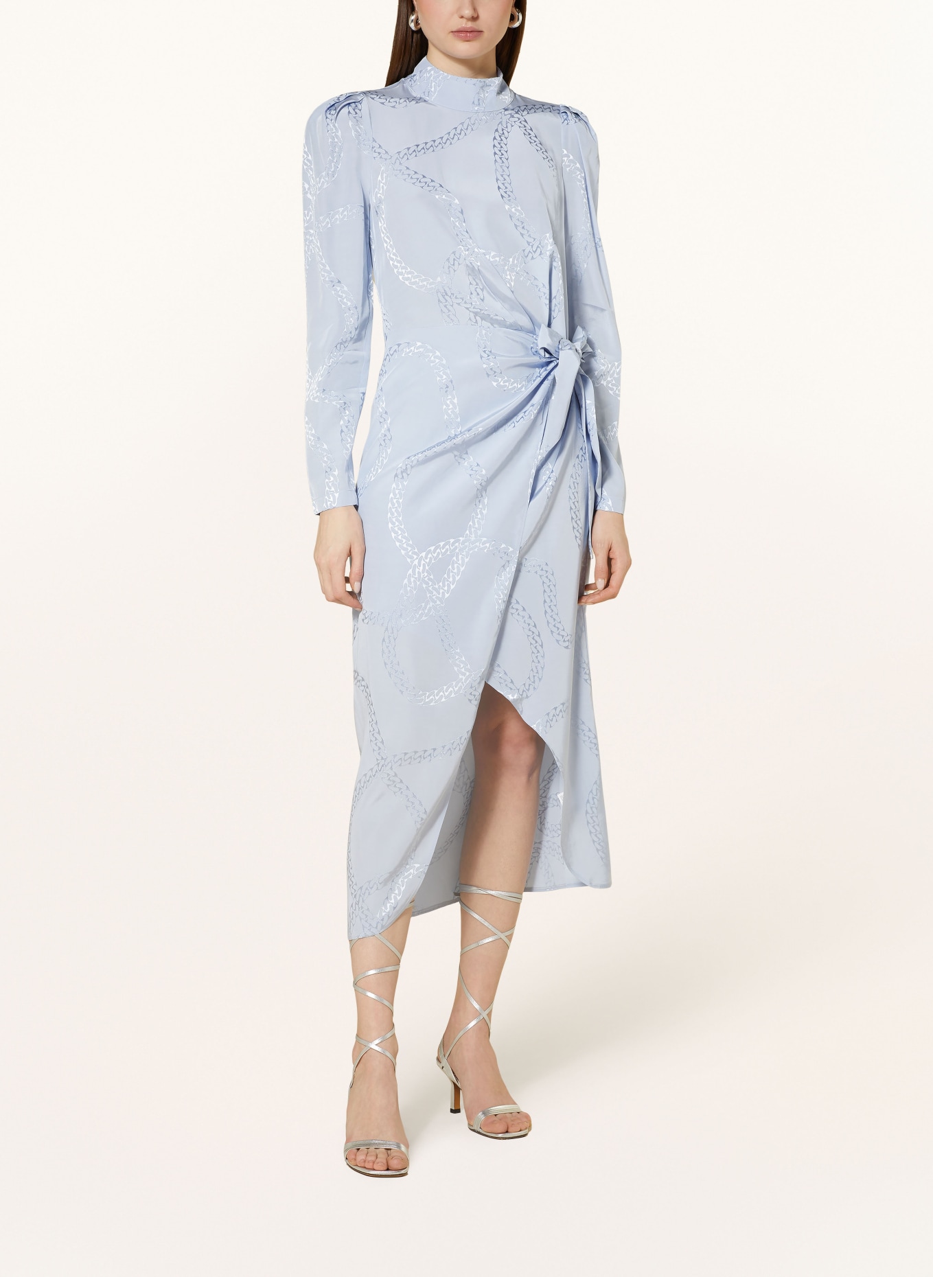 HUGO Dress KASERA in wrap look, Color: LIGHT BLUE (Image 2)