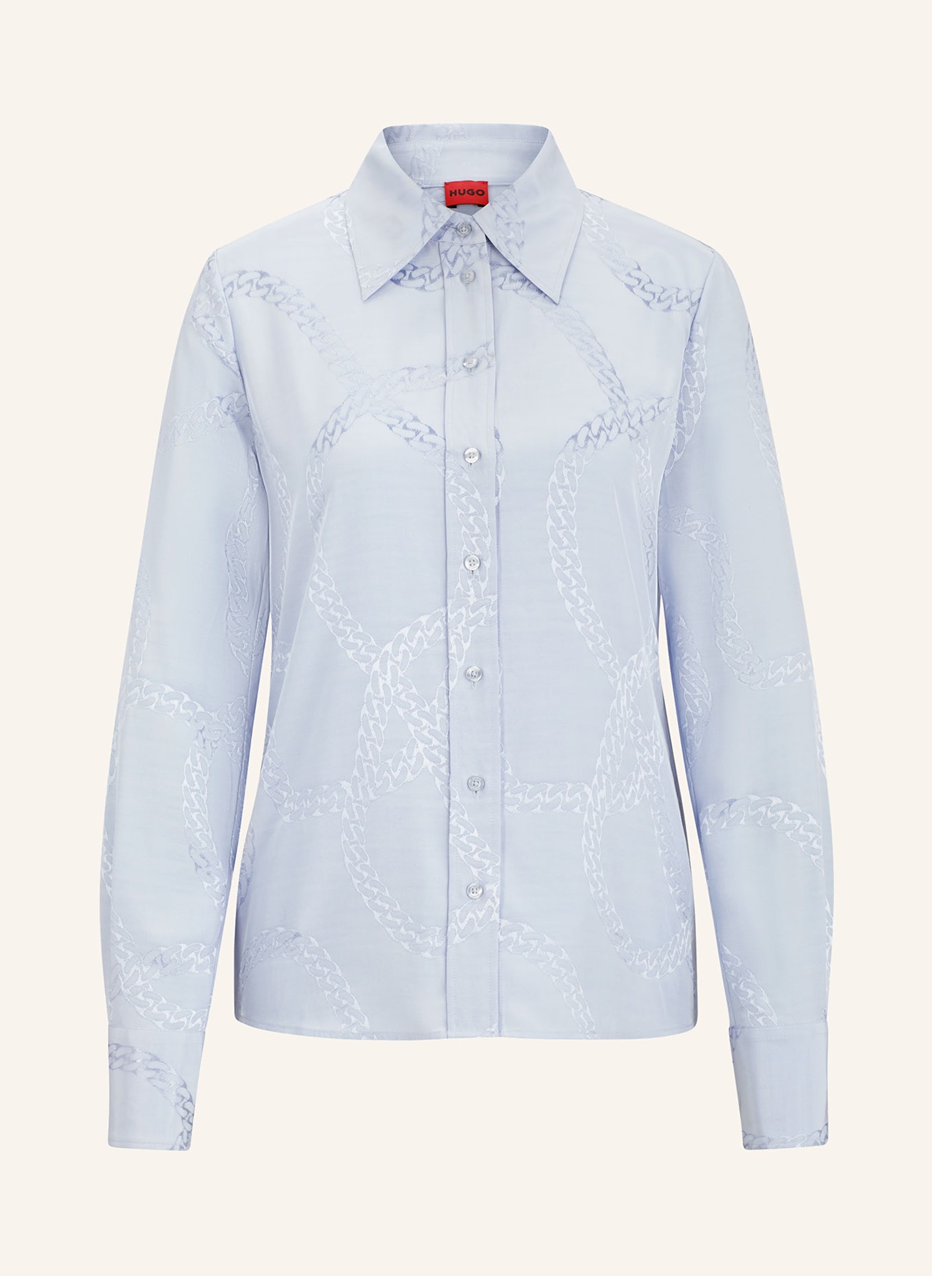 HUGO Shirt blouse CEMALIE, Color: LIGHT BLUE (Image 1)