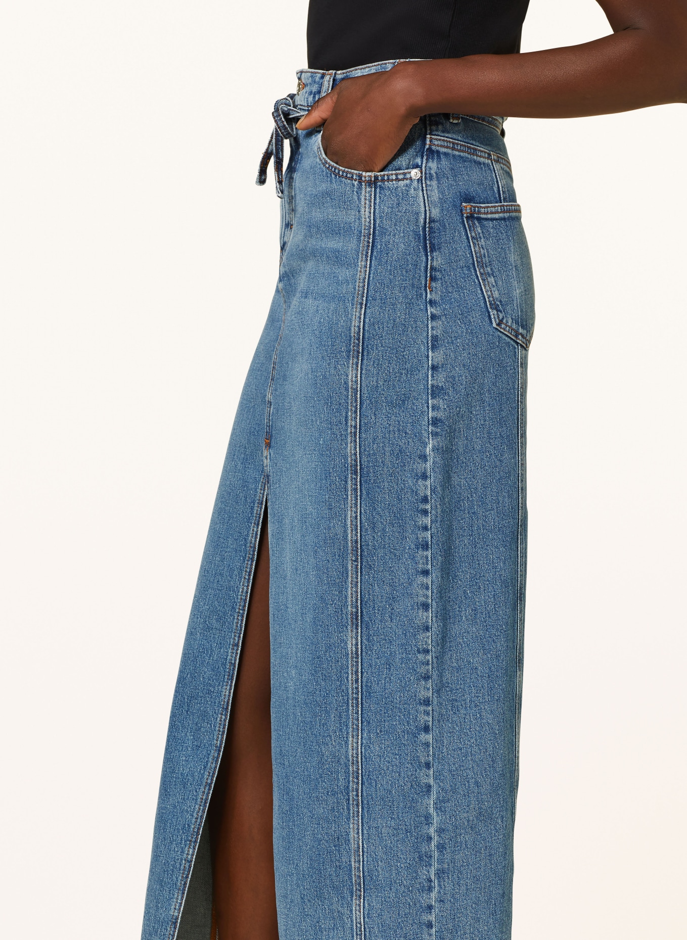 HUGO Spódnica jeansowa GETINI, Kolor: 435 BRIGHT BLUE (Obrazek 4)